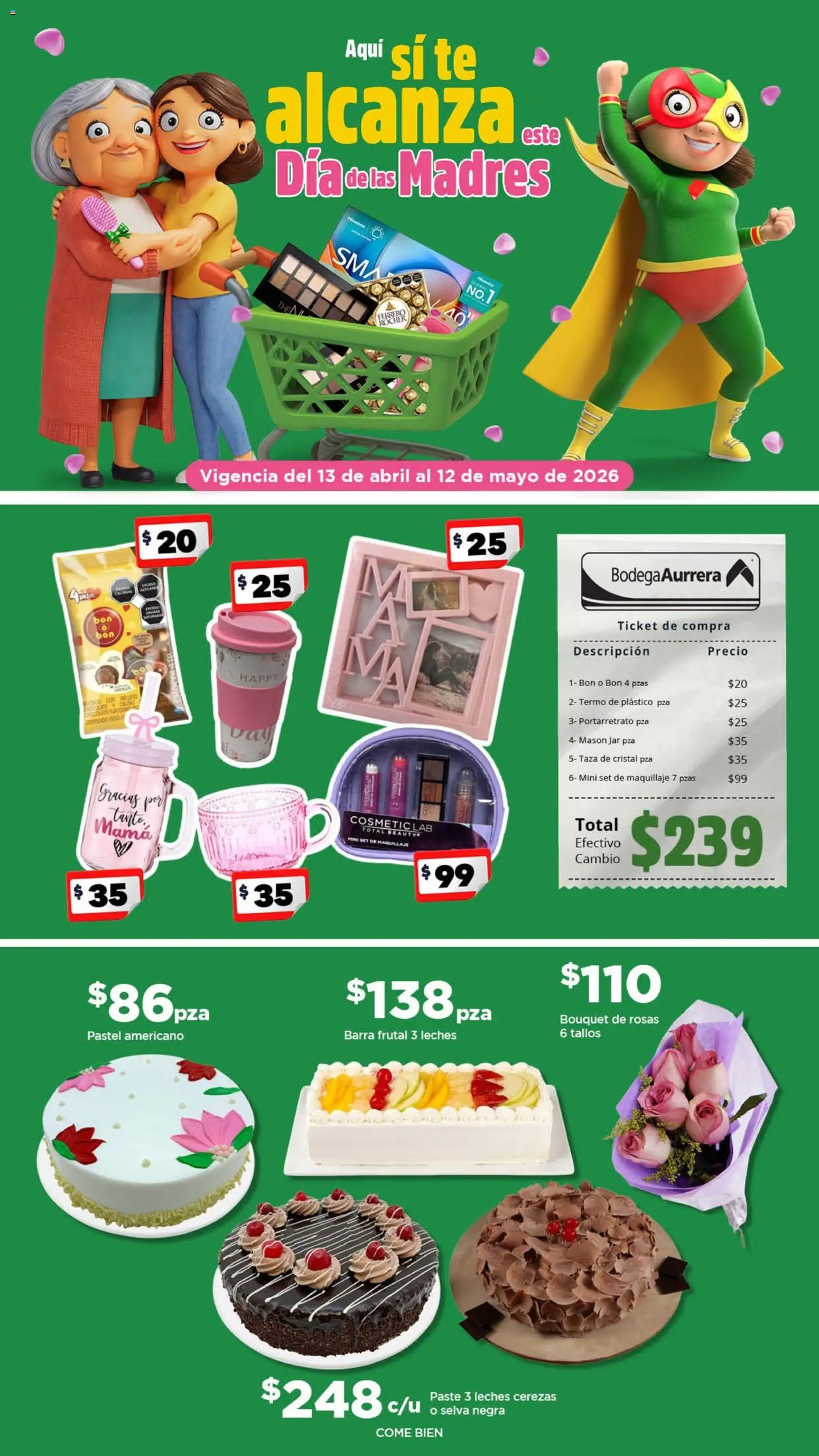 Vista previa las ofertas de la tienda Bodega Aurrerá - Bodega Aurrerá folleto Día de las Madres desde el 13/04/2026 