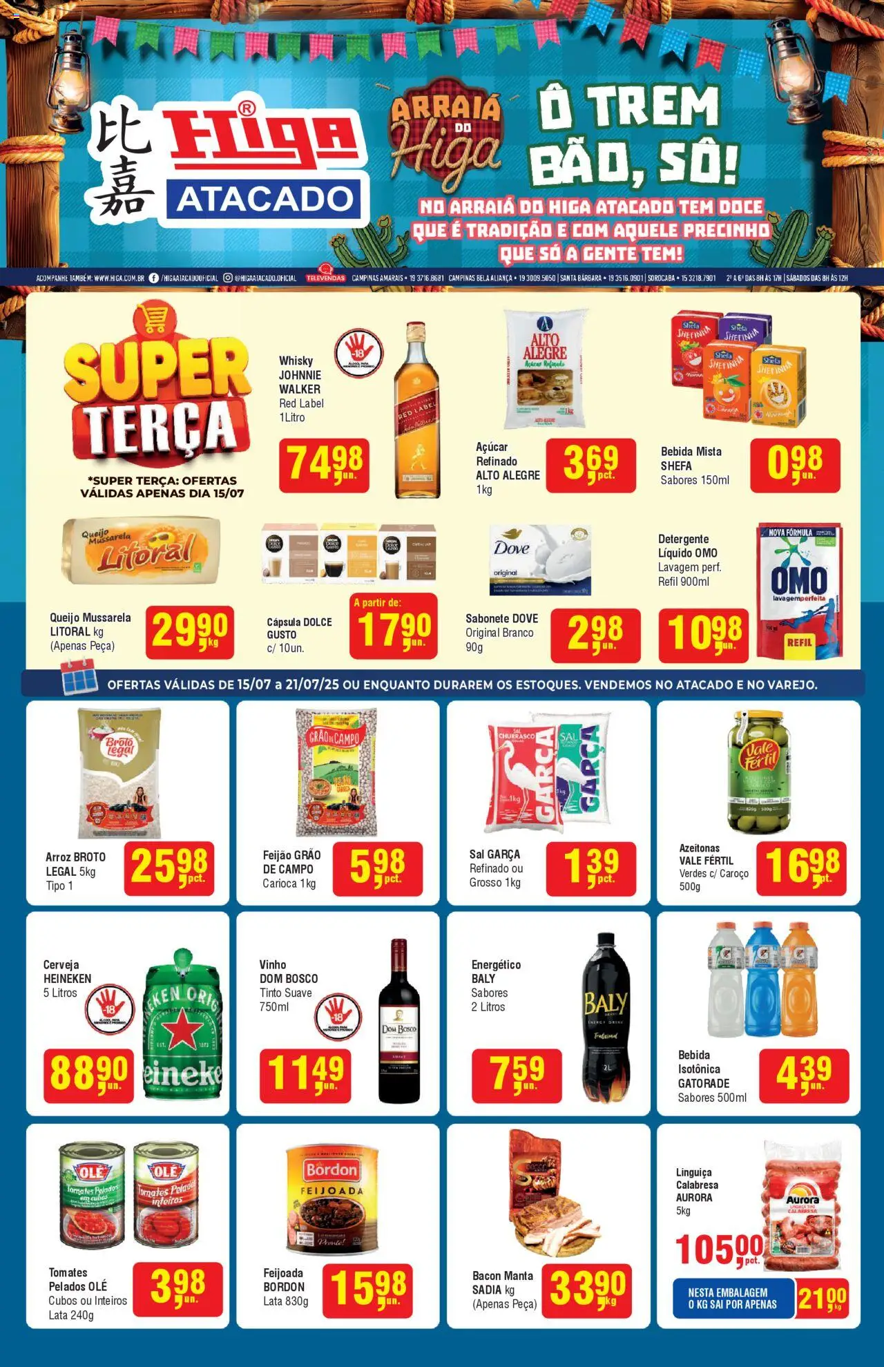 Higa Atacado folheto "Ofertas da semana" válido a partir de 15/07/2025 - número de página 1
