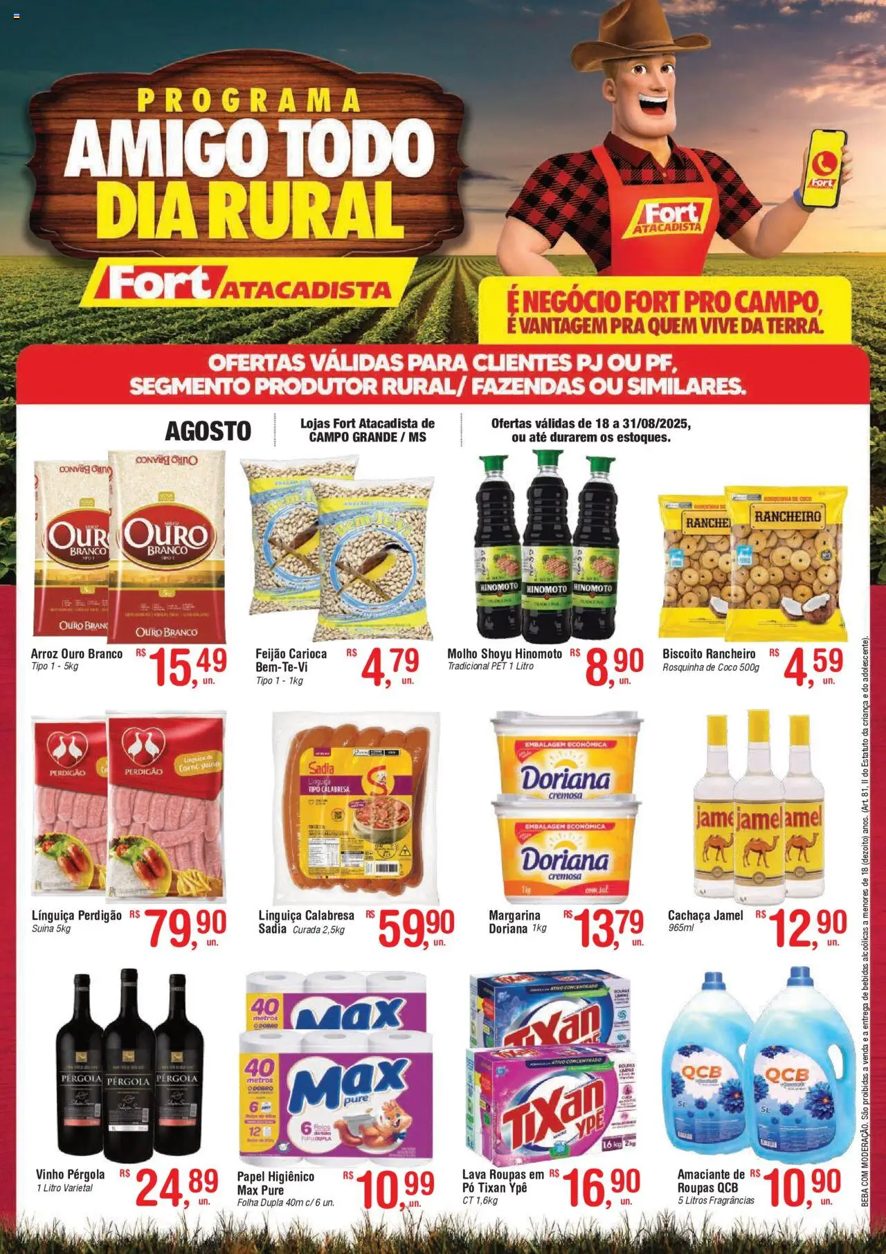 Fort Atacadista folheto "Ofertas Rural" válido a partir de 18/08/2025 - número de página 1
