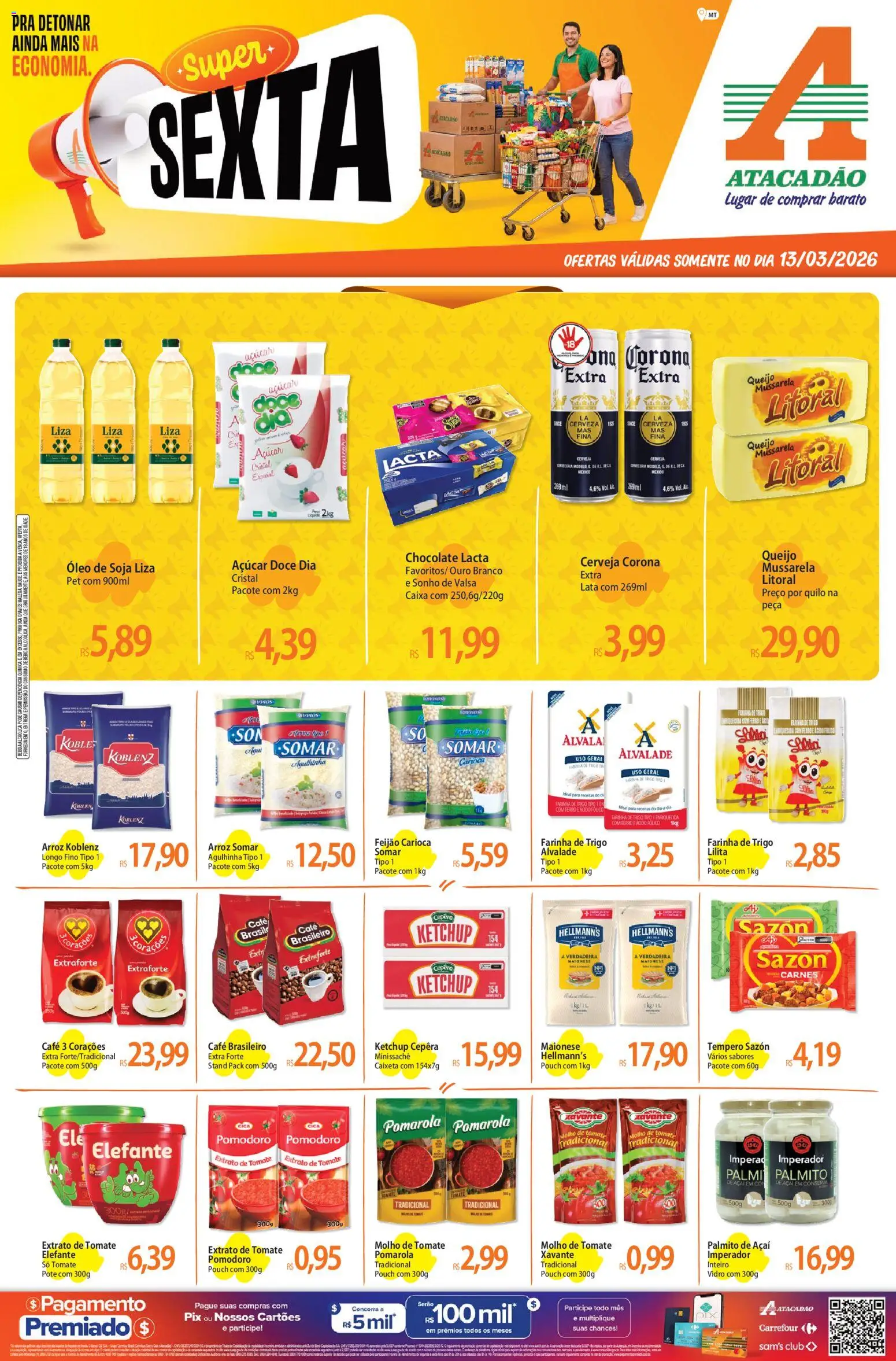 Pré-Visualização do folheto "Atacadão ofertas - MT" da loja Atacadão válido a partir de 13/03/2026