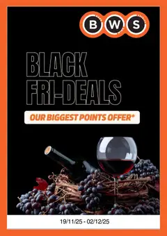 Preview of catalogue Black Friday from shop BWS valid 19/11/2025