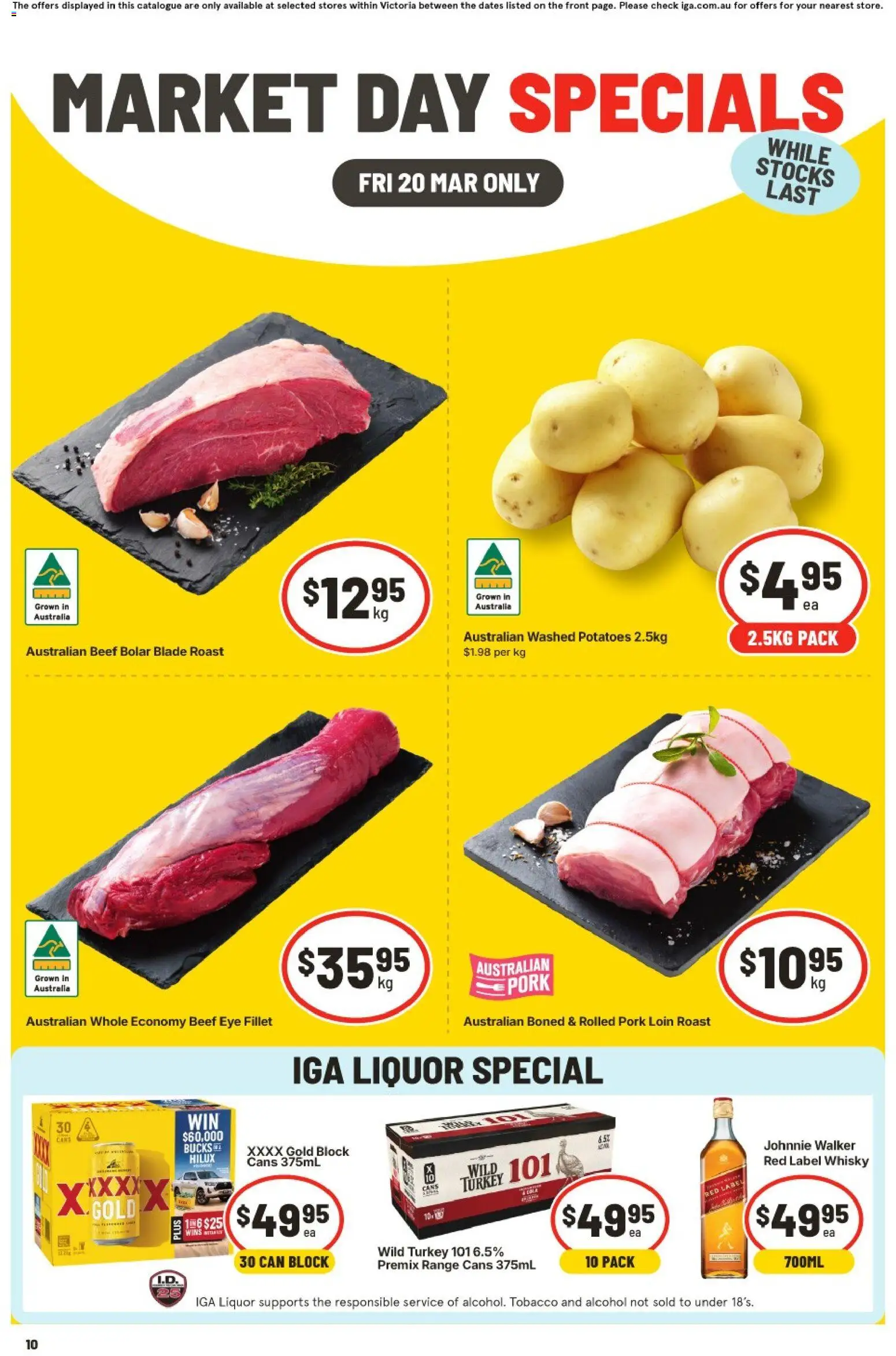 Preview of catalogue IGA Market Day Specials VIC from shop IGA valid 20/03/2026