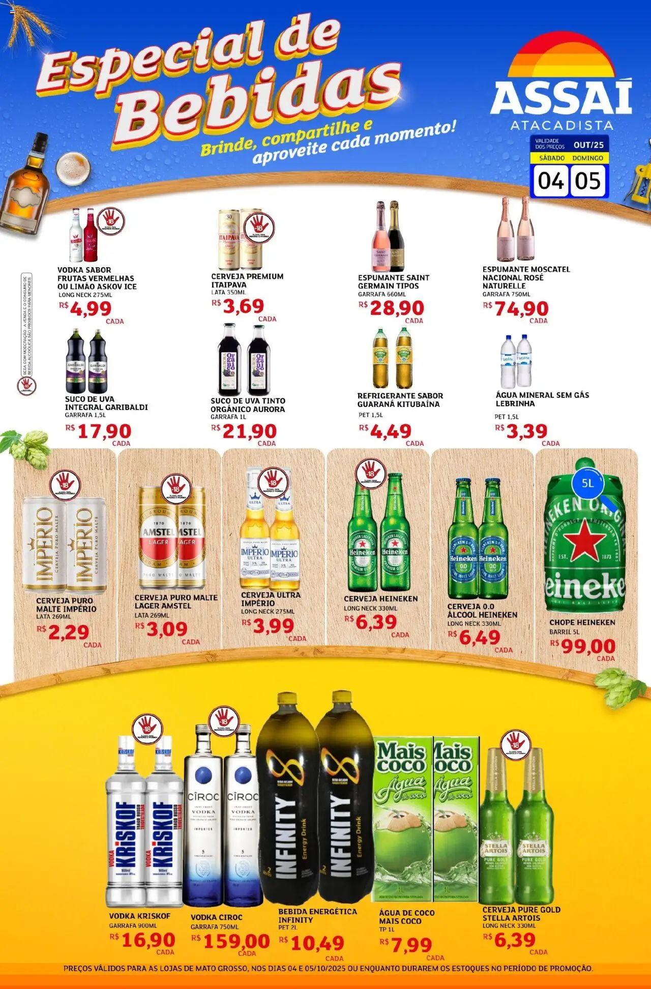 Assaí Atacadista folheto "Encarte - MT" válido a partir de 04/10/2025 - número de página 1