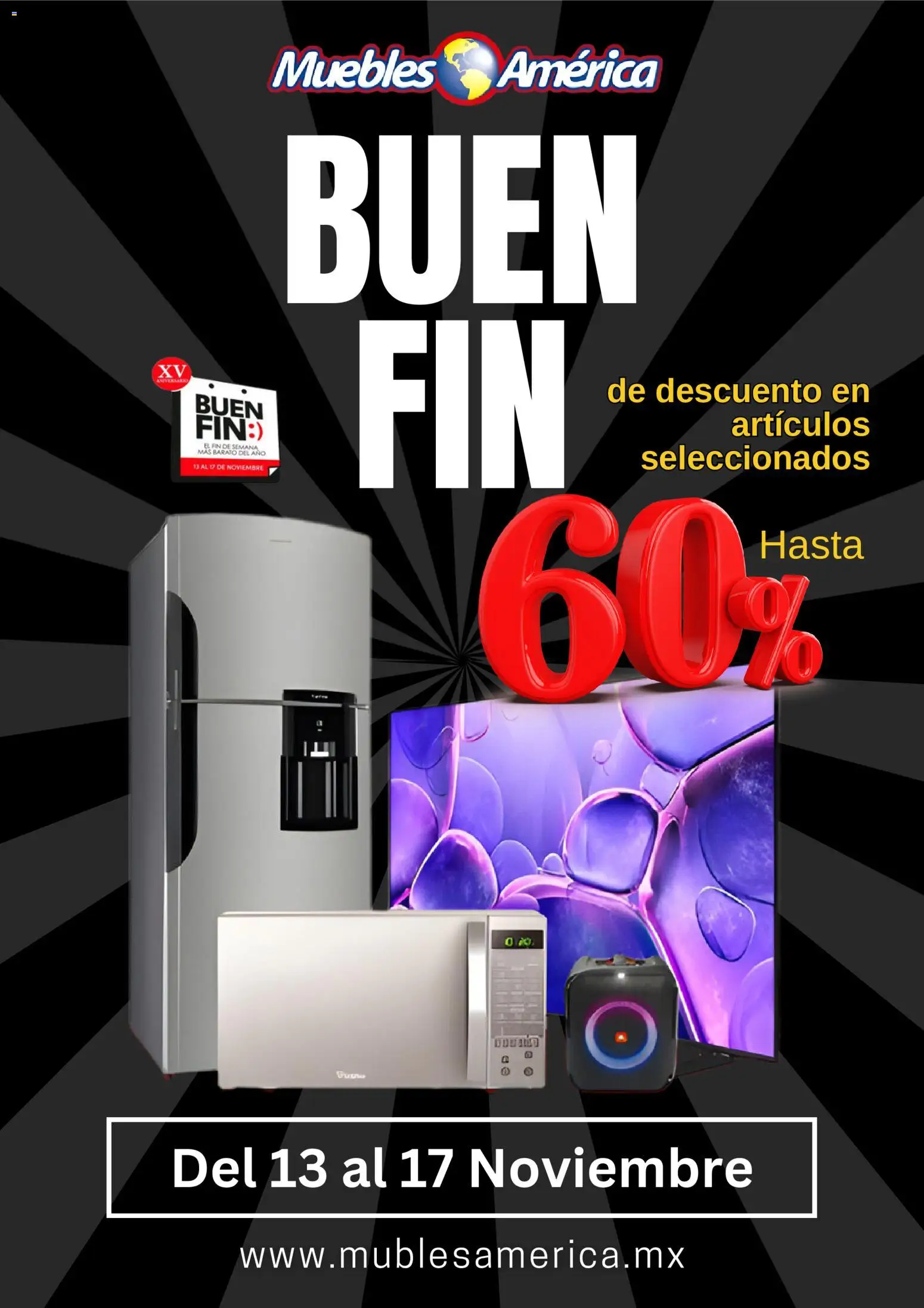 Vista previa las ofertas de la tienda Muebles America - Buen Fin desde el 13/11/2025 