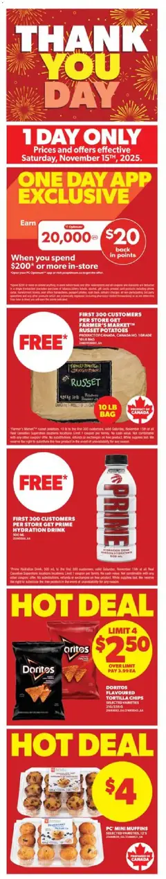 Preview of leaflet Weekly flyer / circulaire from shop Real Canadian Superstore is valid from Nov 13, 2025