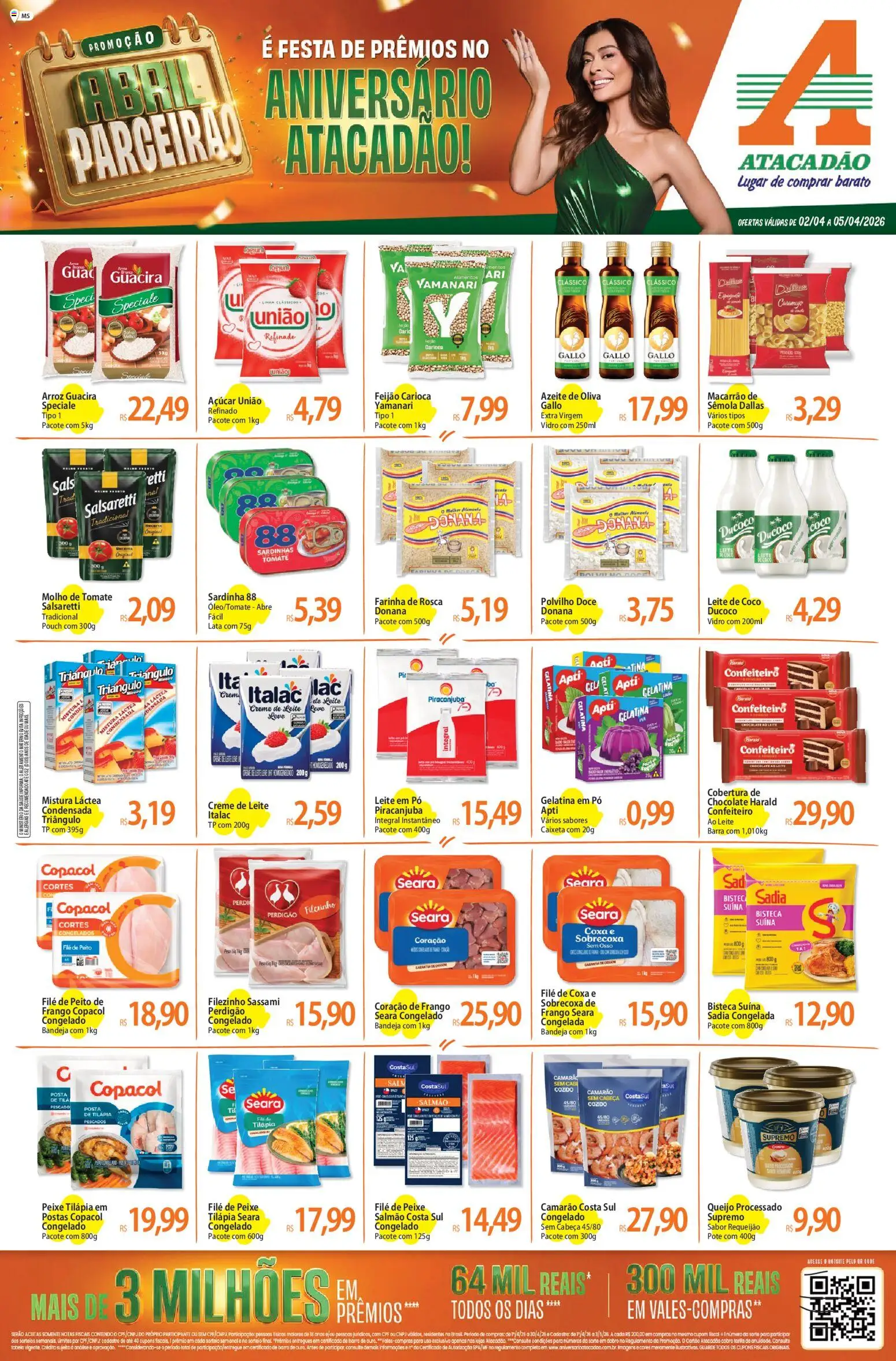 Pré-Visualização do folheto "Atacadão ofertas - MS" da loja Atacadão válido a partir de 02/04/2026