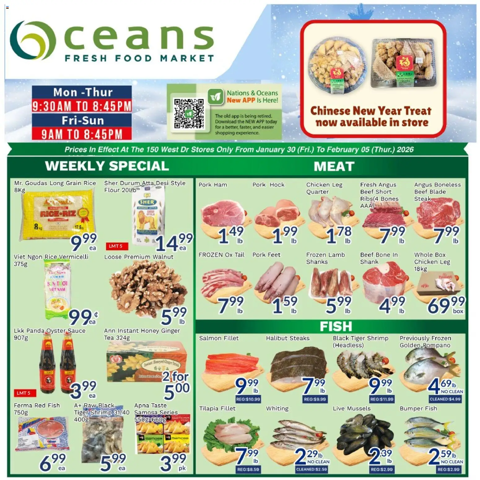 Preview of leaflet Weekly flyer / circulaire from shop Oceans is valid from Jan 30, 2026
