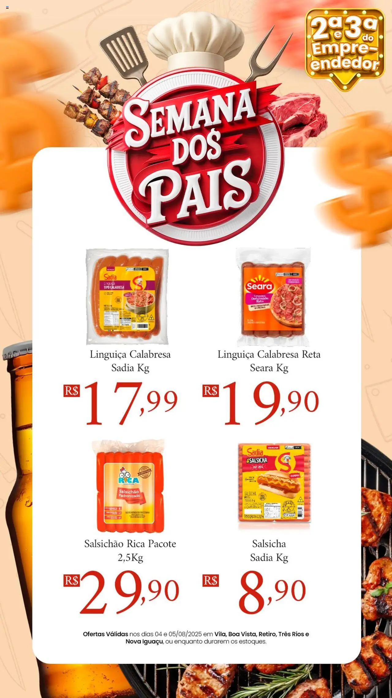 Royal Supermercados folheto "Ofertas Segunda e Terça do Empreendedor" válido a partir de 04/08/2025 - número de página 1