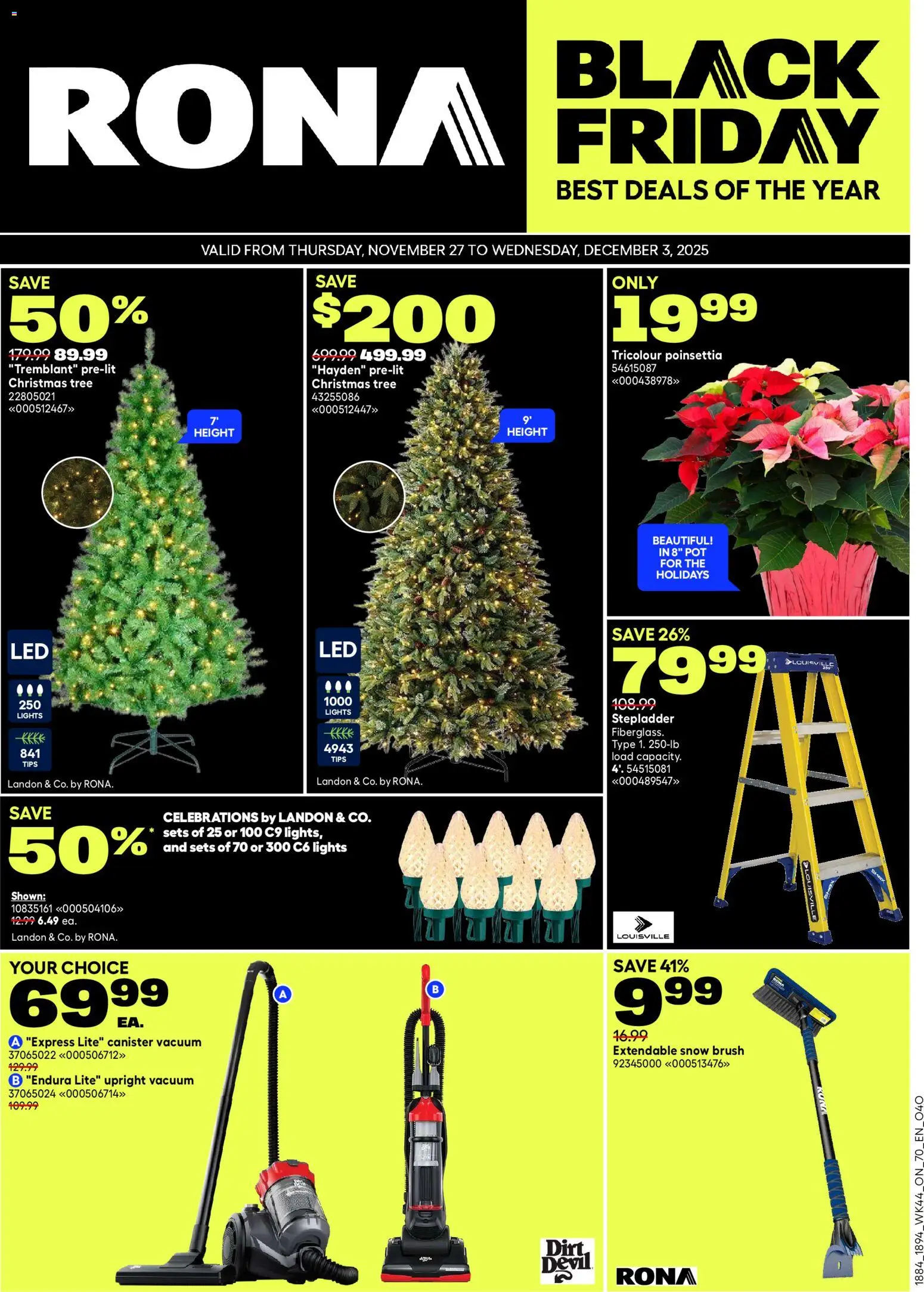Preview of leaflet Black Friday Flyer from shop Rona is valid from Nov 27, 2025