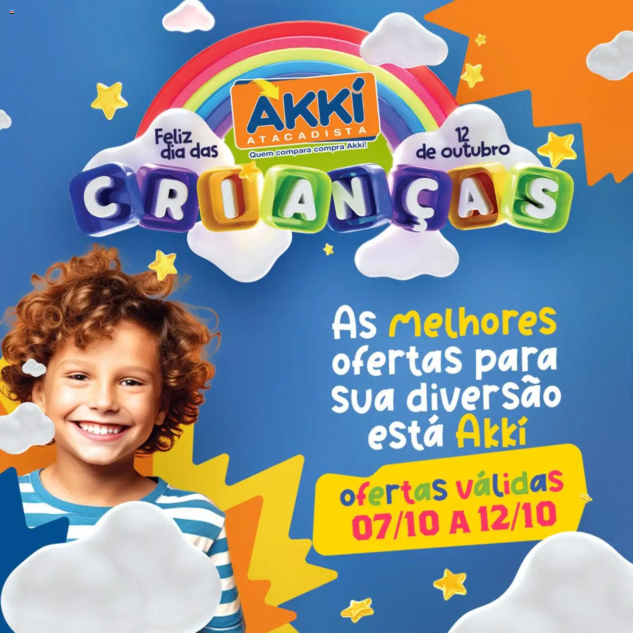 Akki Atacadista folheto "Ofertas Especial Dia das Crianças" válido a partir de 07/10/2025 - número de página 1