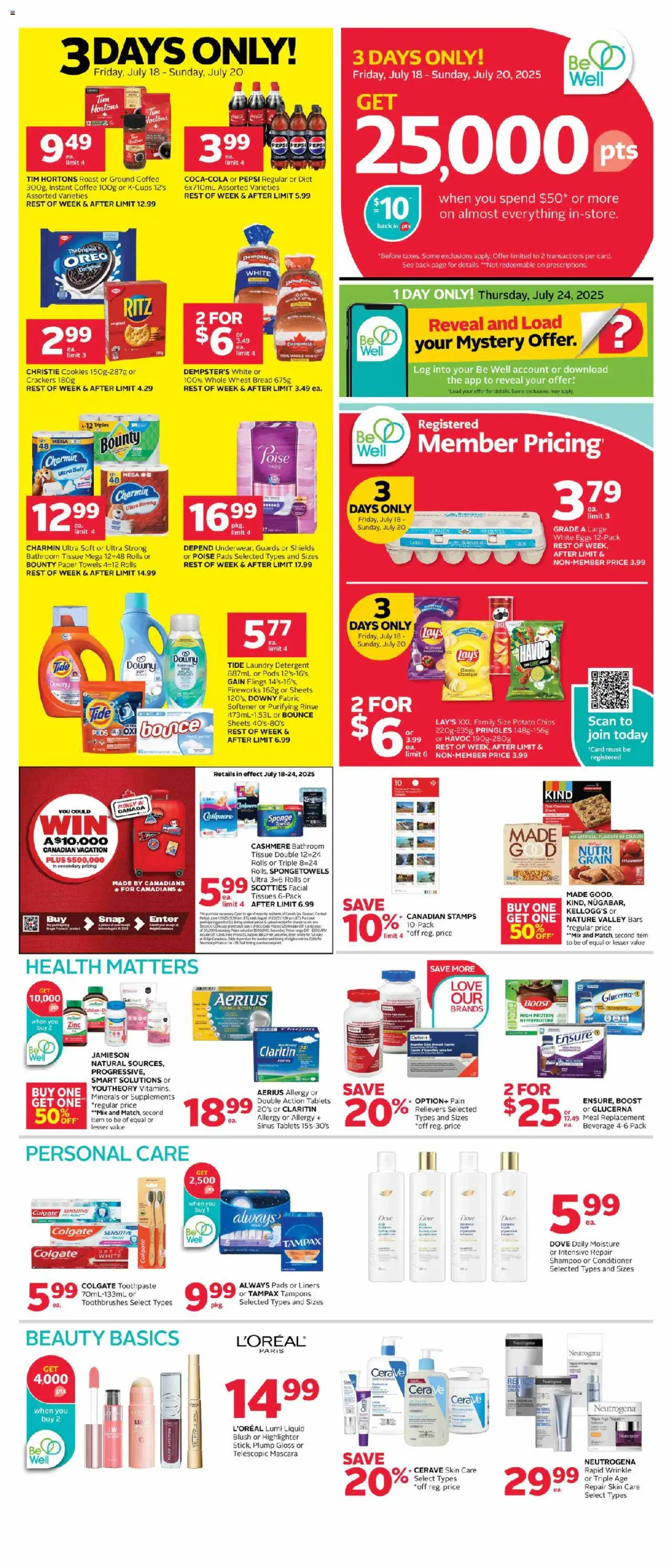 Rexall flyer valid from Jul 18, 2025 - page number 1