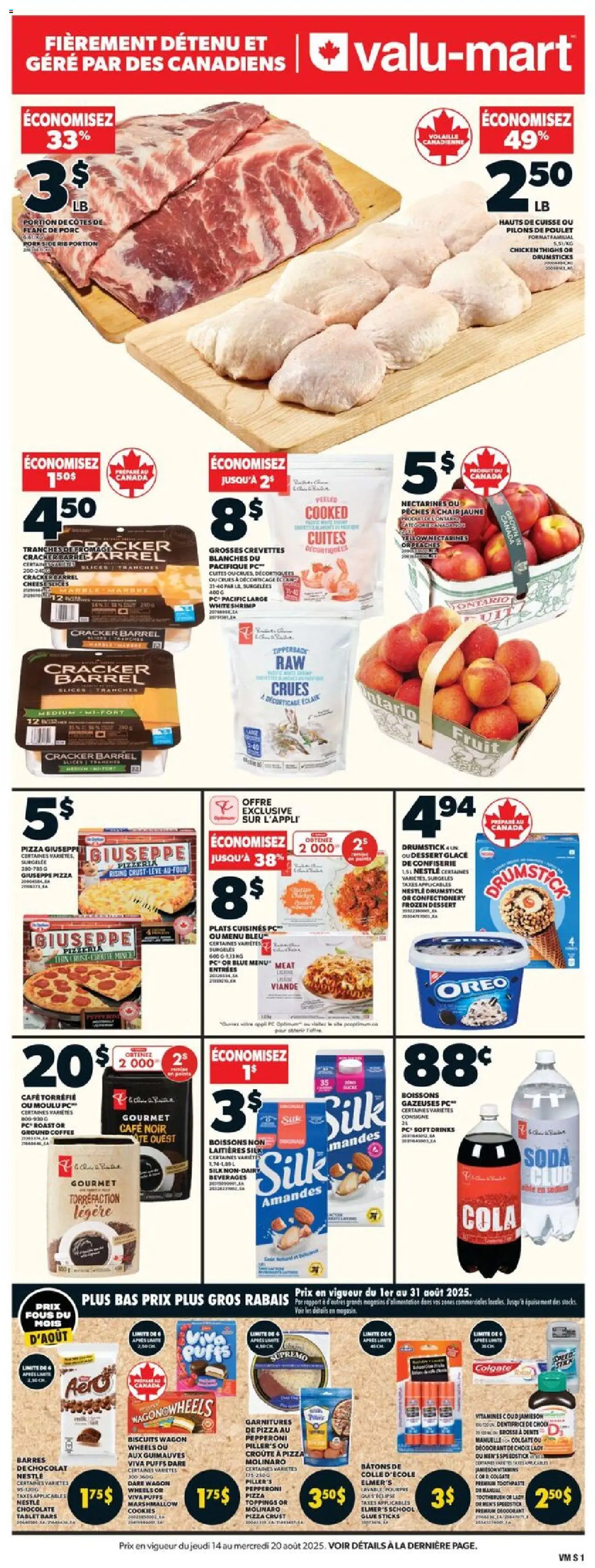 Valu Mart flyer valid from Aug 14, 2025 - page number 1
