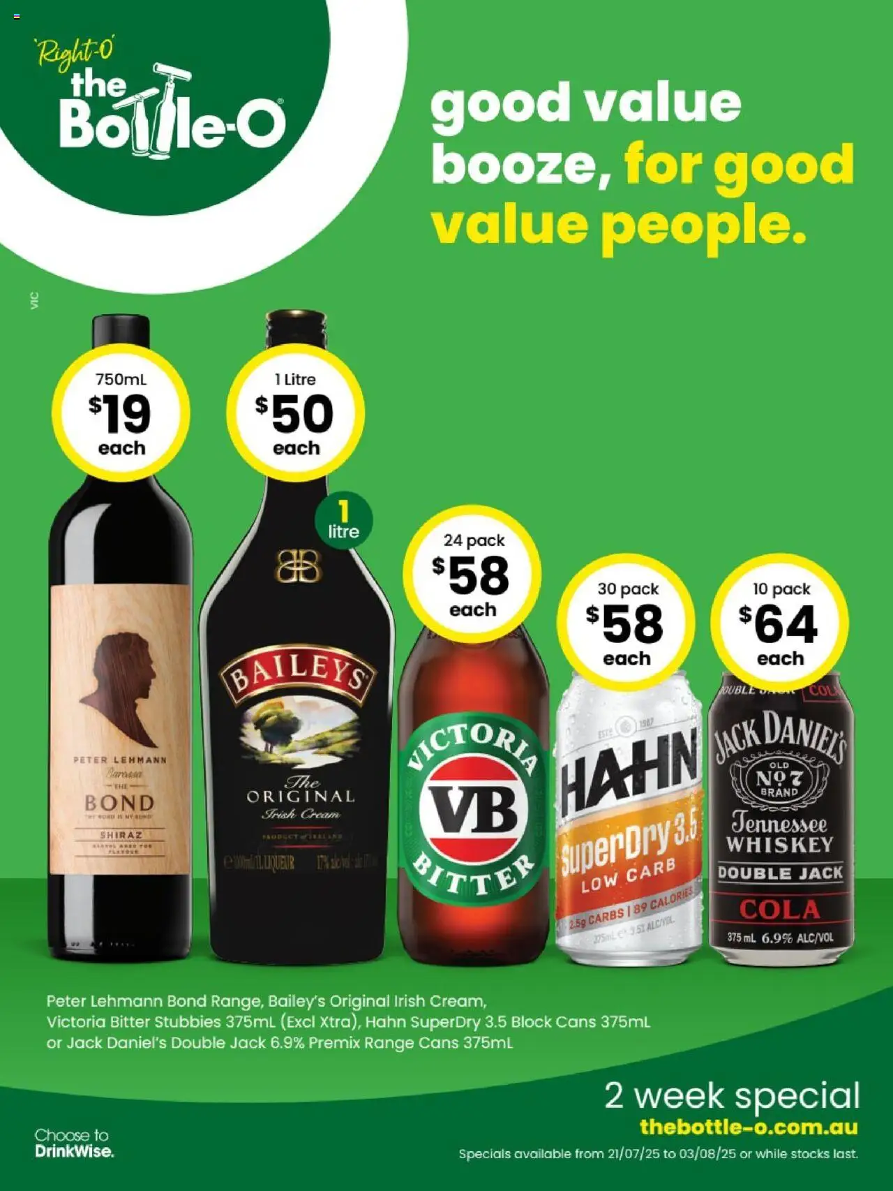 The Bottle-O catalogue valid from 21/07/2025 - page 1
