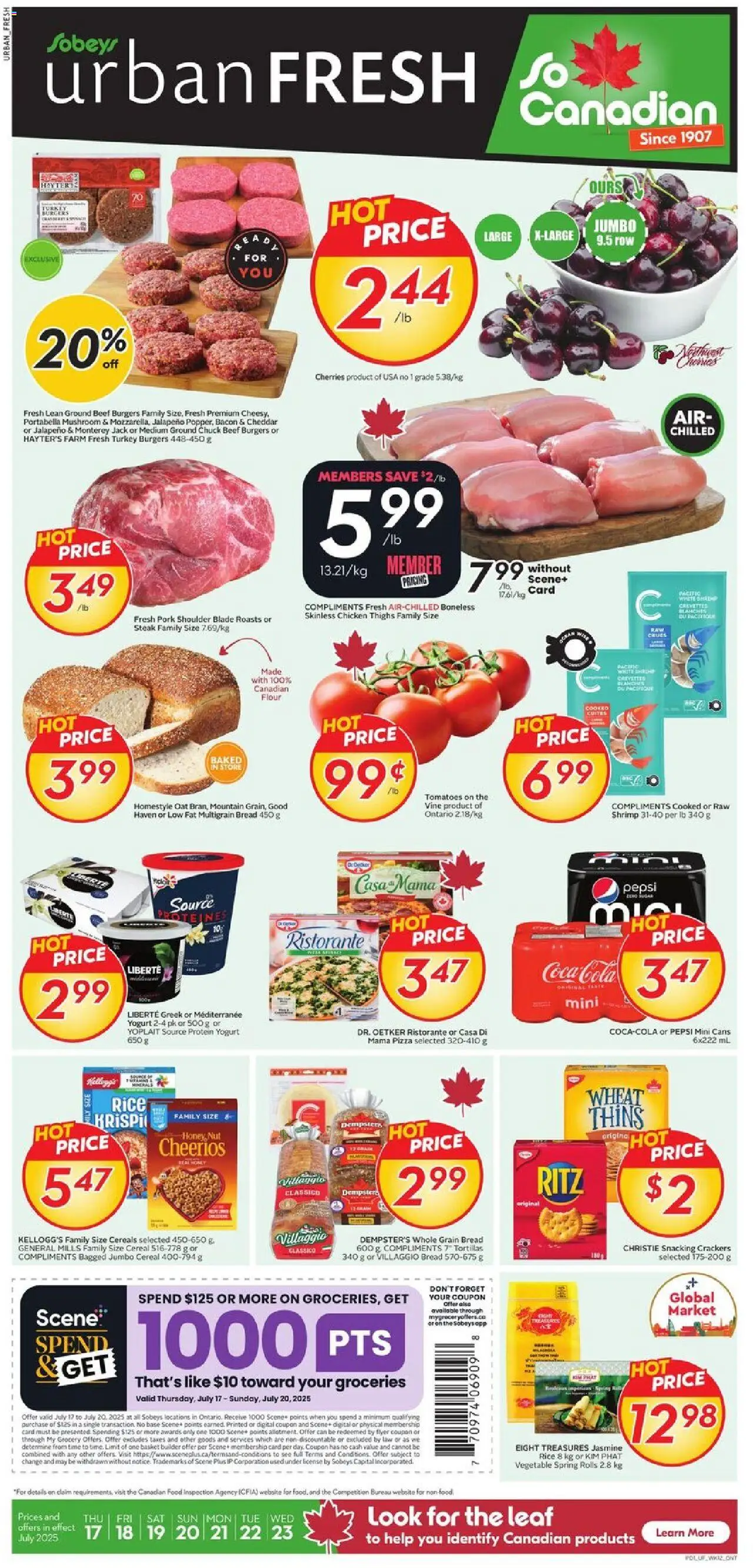 Sobeys flyer valid from Jul 17, 2025 - page number 1