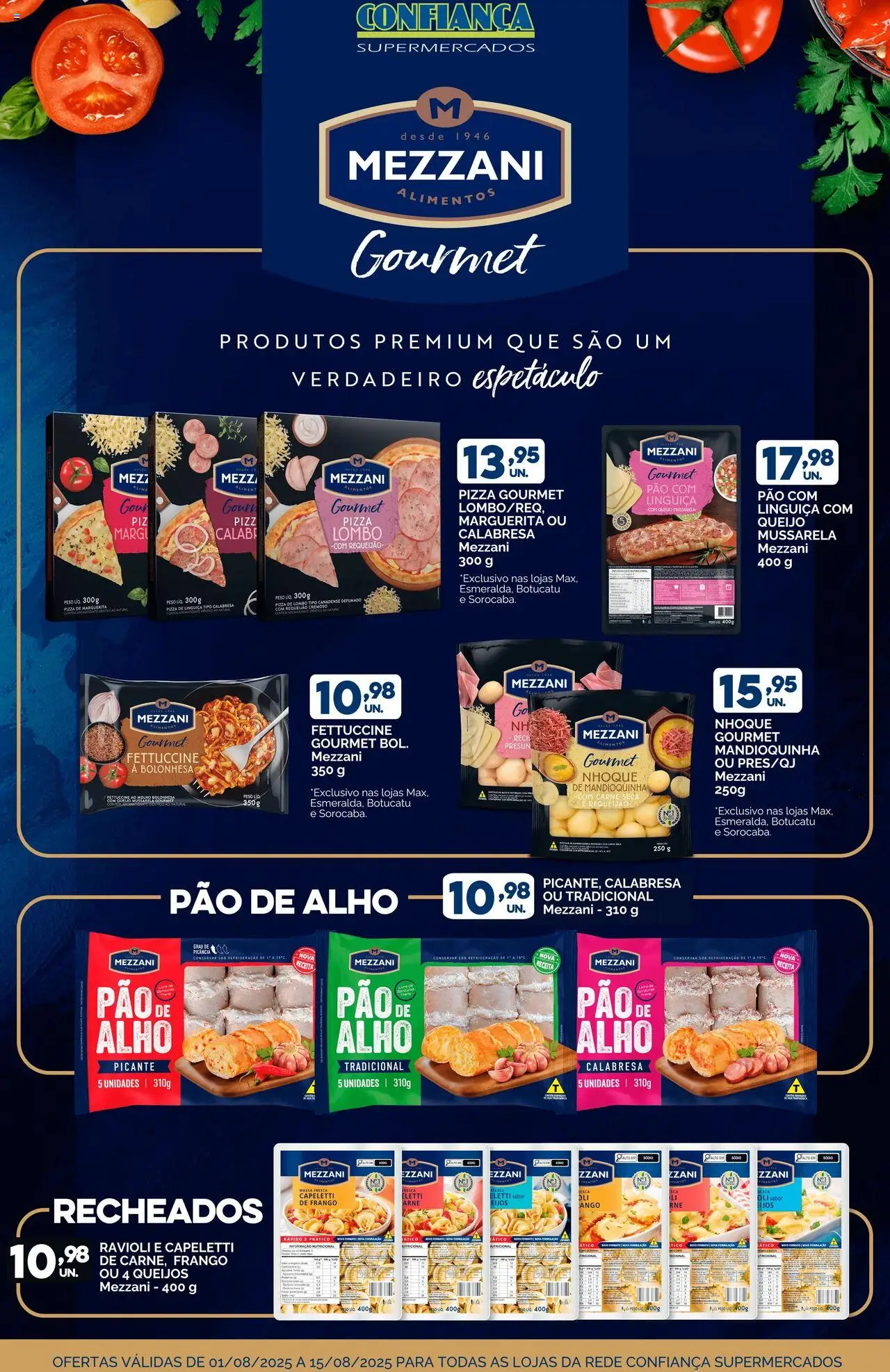 Confiança folheto "Ofertas Mezzani" válido a partir de 01/08/2025 - número de página 1