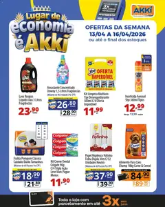Pré-Visualização do folheto "Akki Atacadista ofertas Lugar de economia" da loja Akki Atacadista válido a partir de 13/04/2026