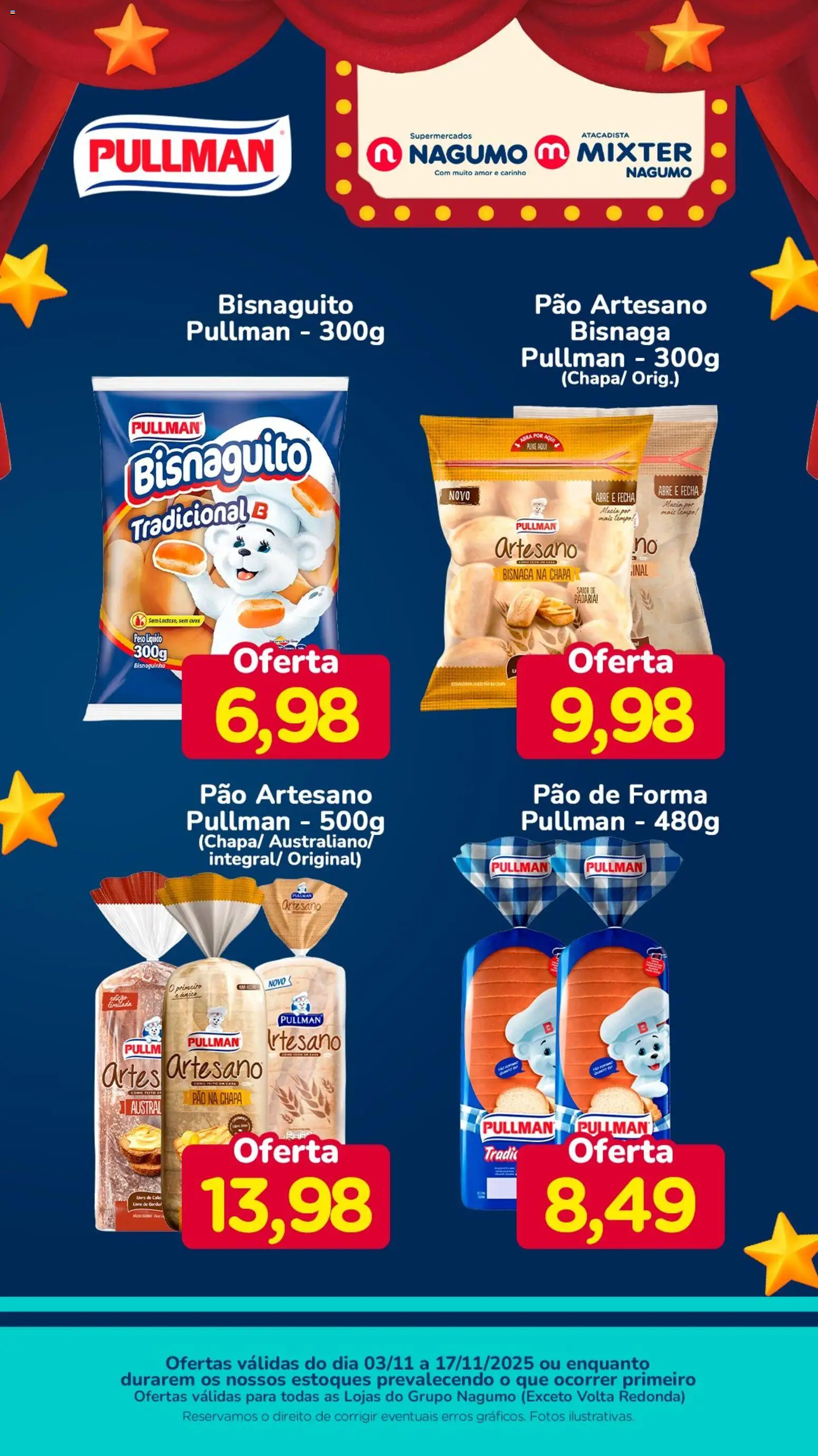 Pré-Visualização do folheto "Ofertas Pullman" da loja Nagumo válido a partir de 03/11/2025