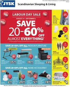 Preview of leaflet Weekly Flyer from shop JYSK is valid from Aug 21, 2025