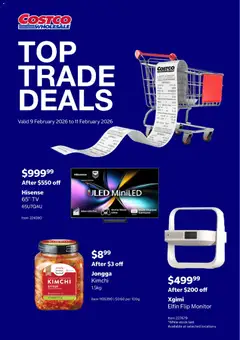Preview of catalogue Trade Deals from shop Costco valid 09/02/2026