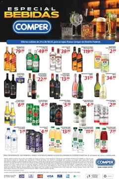 Pré-Visualização do folheto "Ofertas Especial Bebidas" da loja Comper válido a partir de 24/10/2025