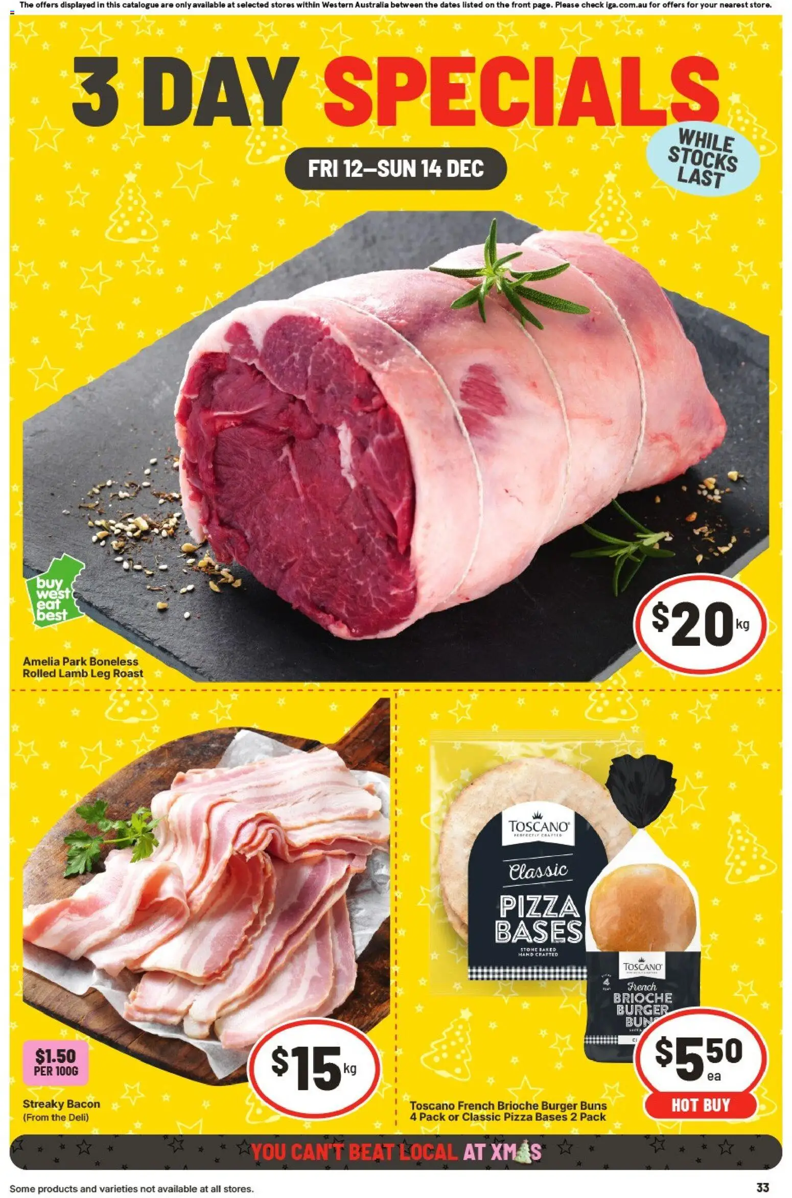 Preview of catalogue 3 Day Specials WA from shop IGA valid 12/12/2025