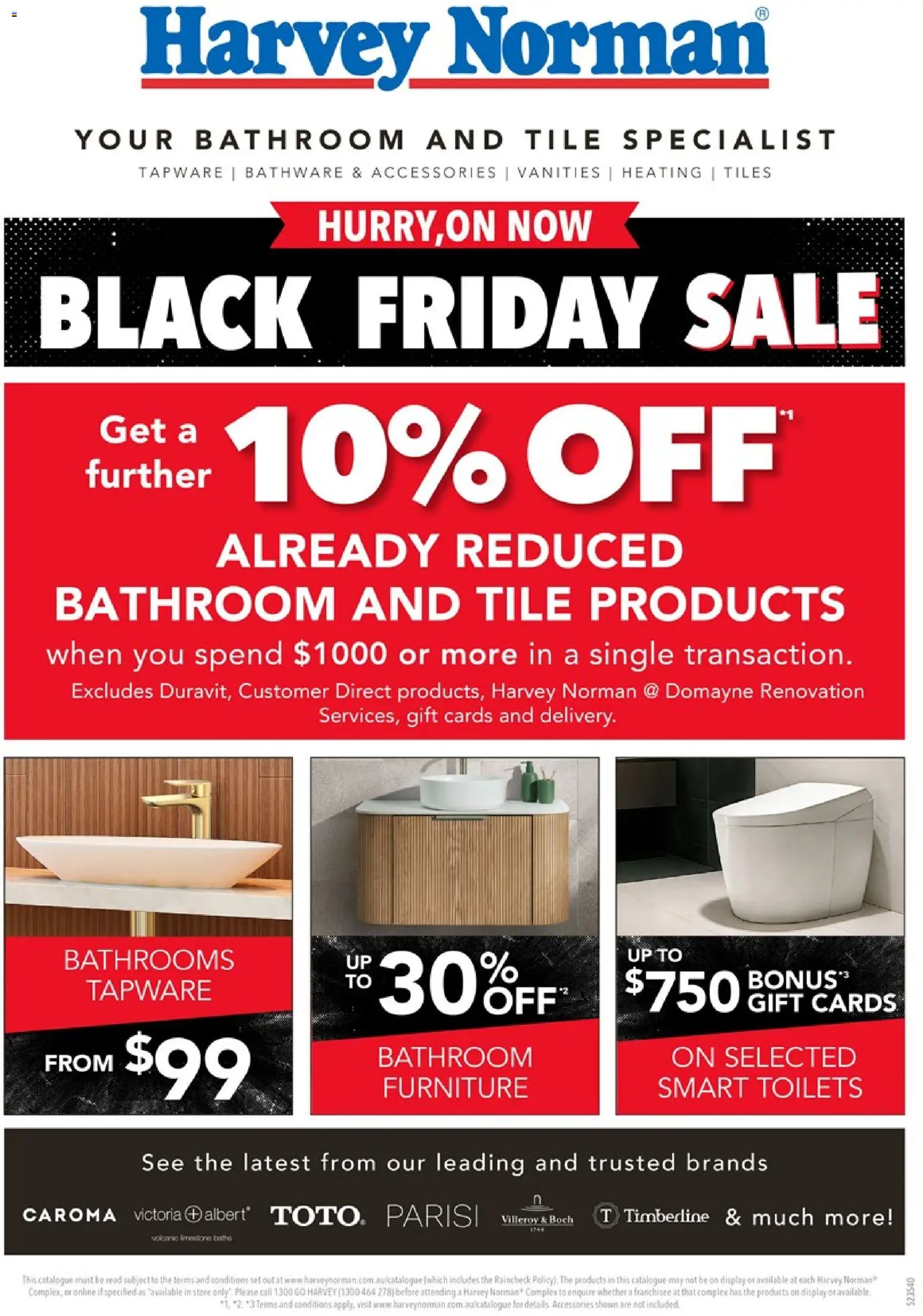Preview of catalogue Black Friday from shop Harvey Norman valid 13/11/2025