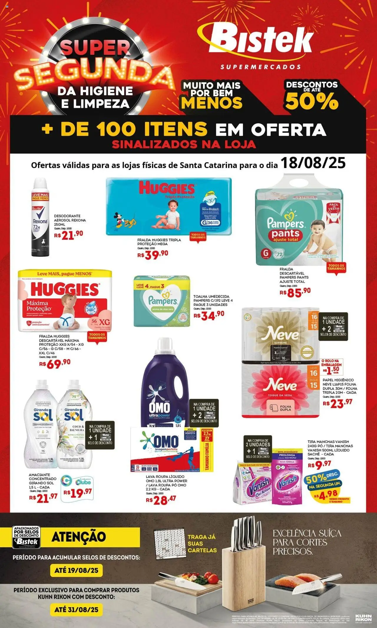 Bistek Supermercados folheto "Ofertas Super Segunda" válido a partir de 18/08/2025 - número de página 1