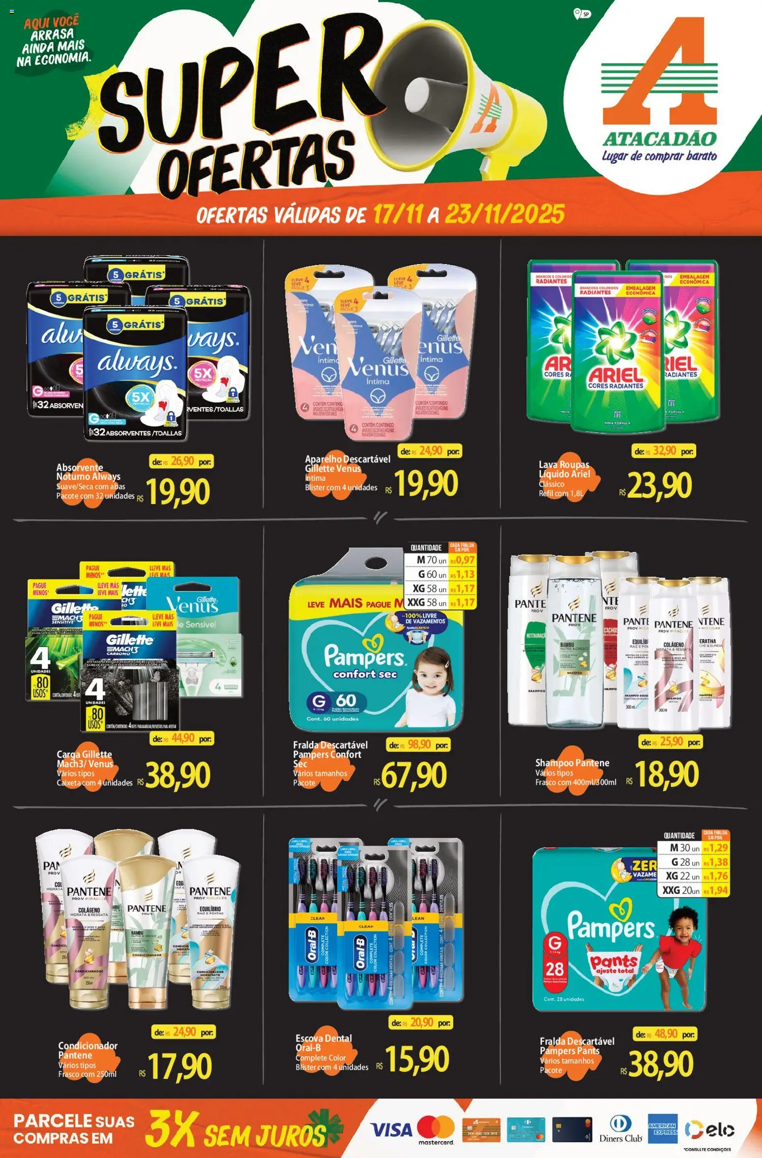 Pré-Visualização do folheto "Black Friday" da loja Atacadão válido a partir de 17/11/2025