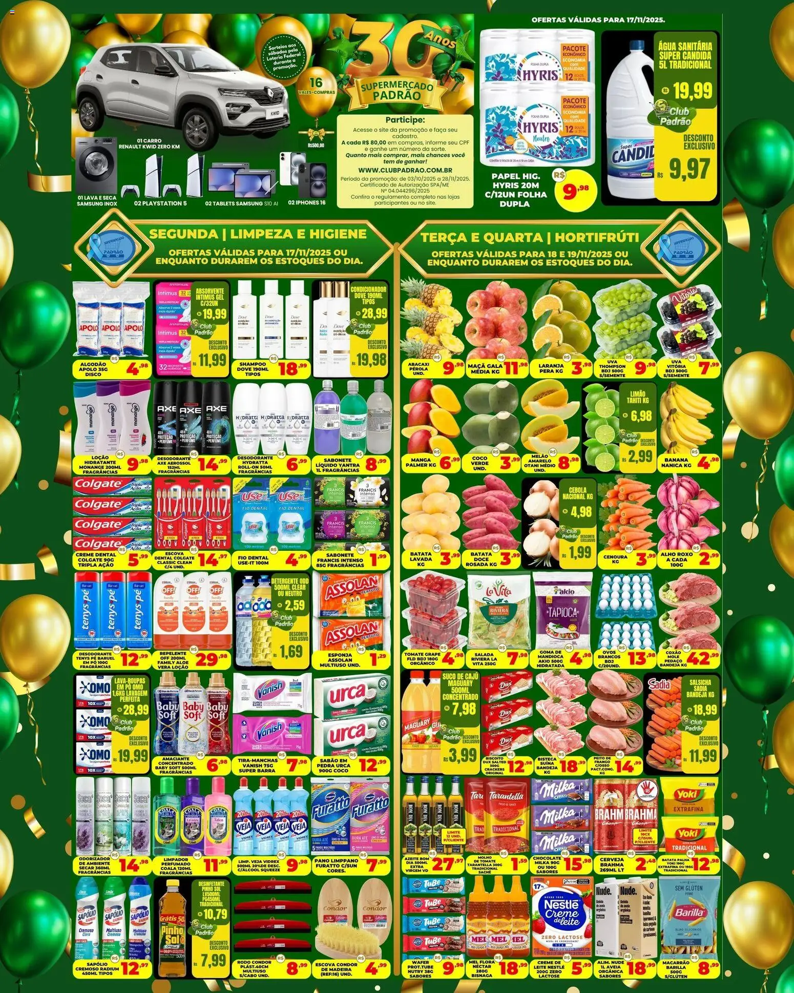 Pré-Visualização do folheto "Black Friday" da loja Supermercado Padrão válido a partir de 17/11/2025