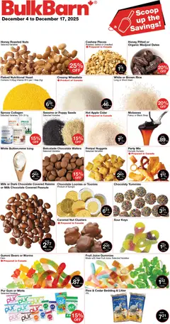 Un aperçu du dépliant Weekly Flyer du magasin Bulk Barn est valide à partir 4 déc. 2025
