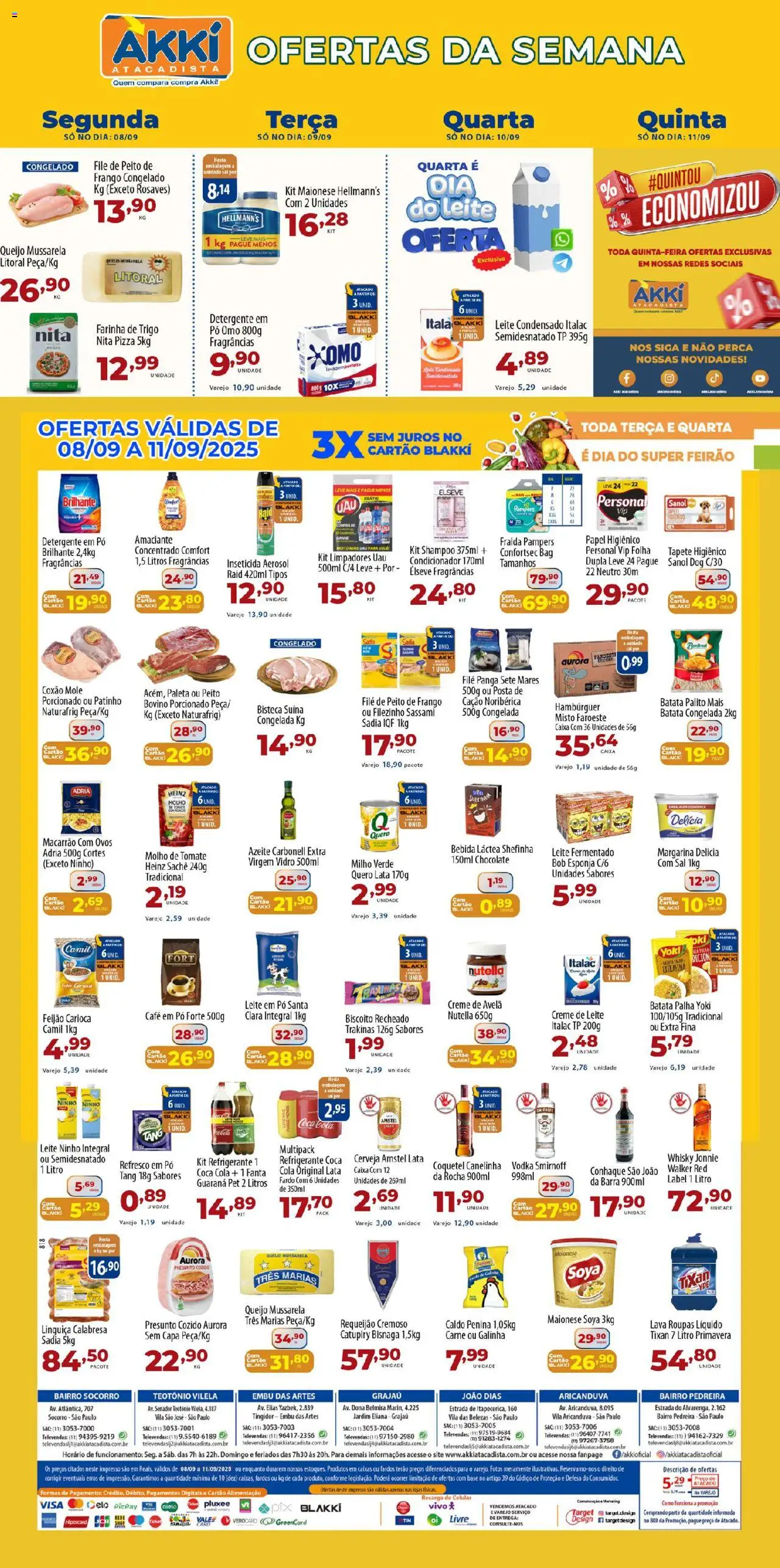 Akki Atacadista folheto "Ofertas da semana" válido a partir de 08/09/2025 - número de página 1
