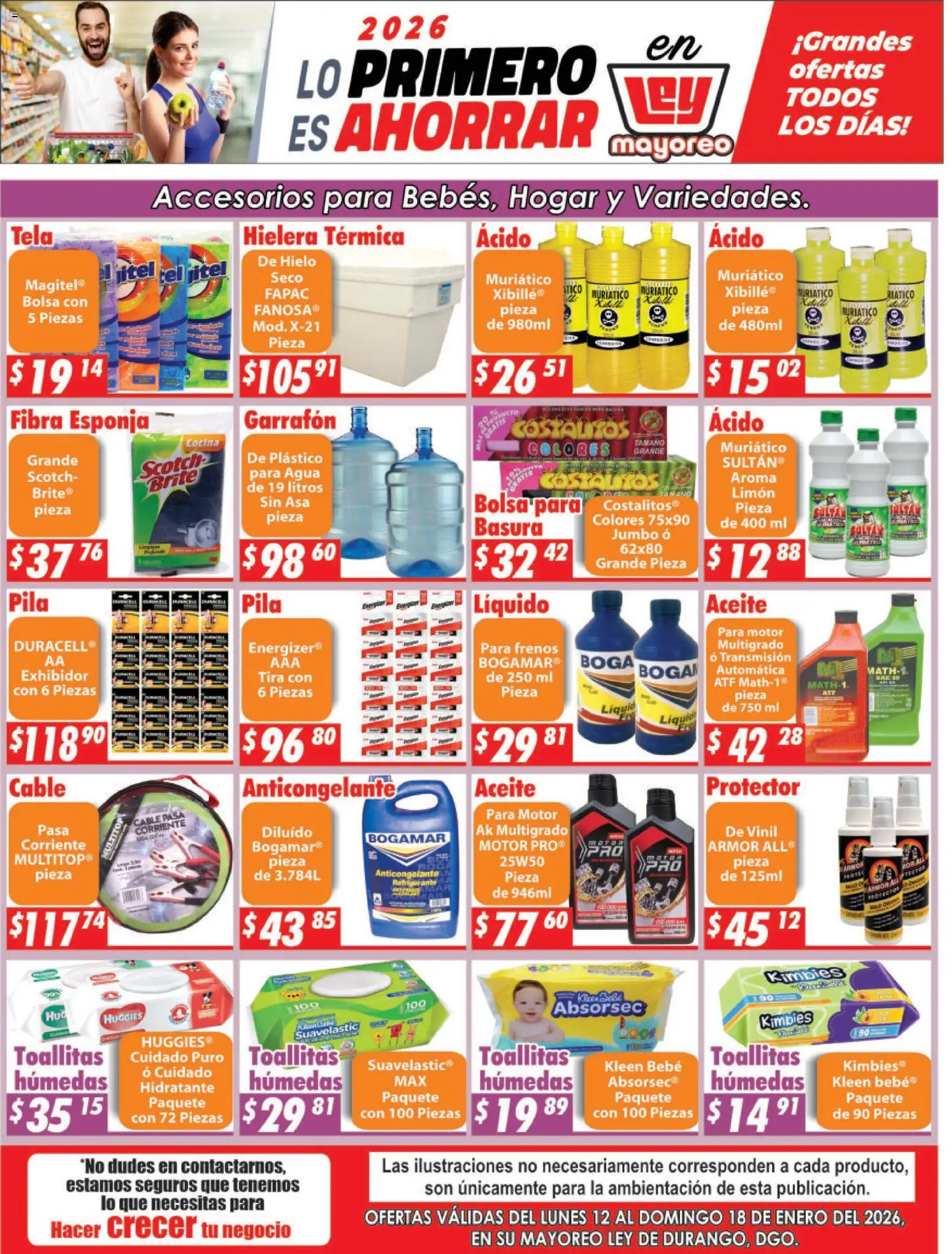 Vista previa las ofertas de la tienda Casa Ley - Folleto Durango desde el 12/01/2026 