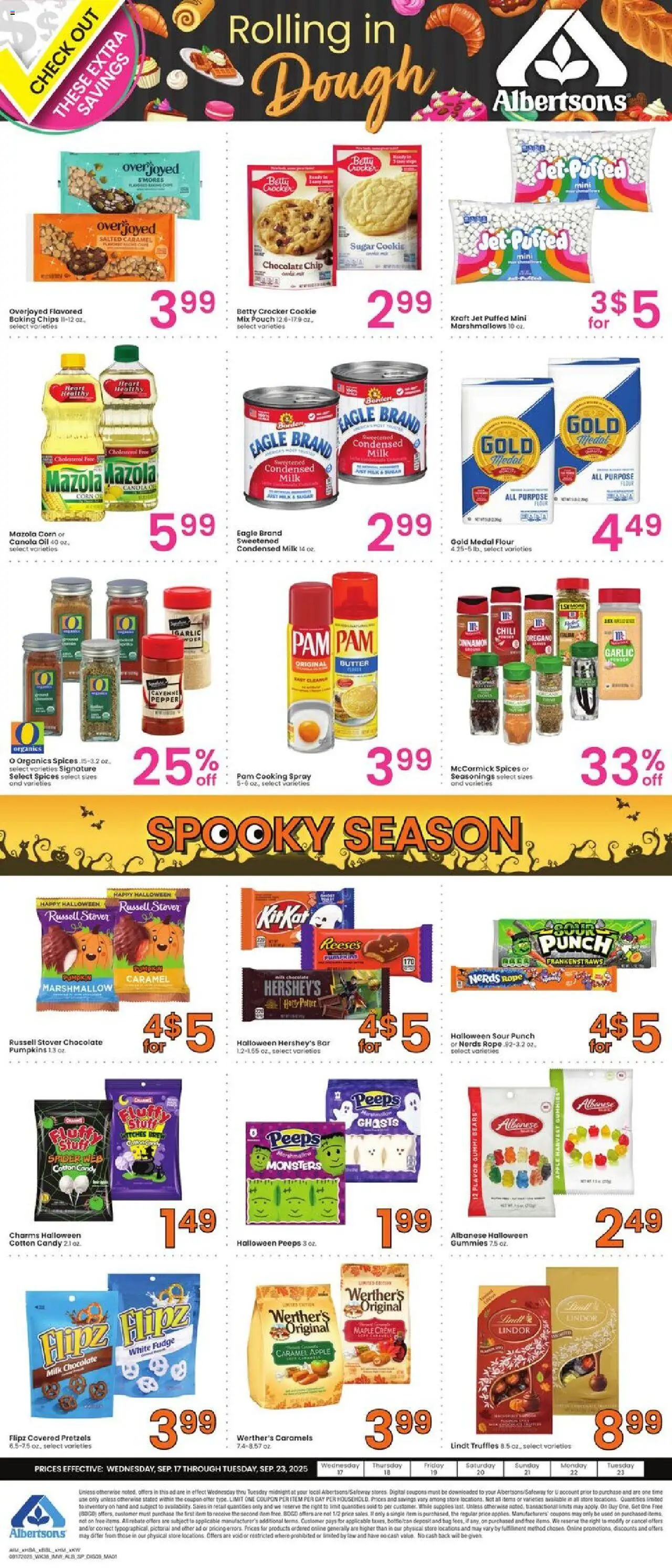Albertsons Specialty Publication from 09/17/2025 - Flyer - Page number 1