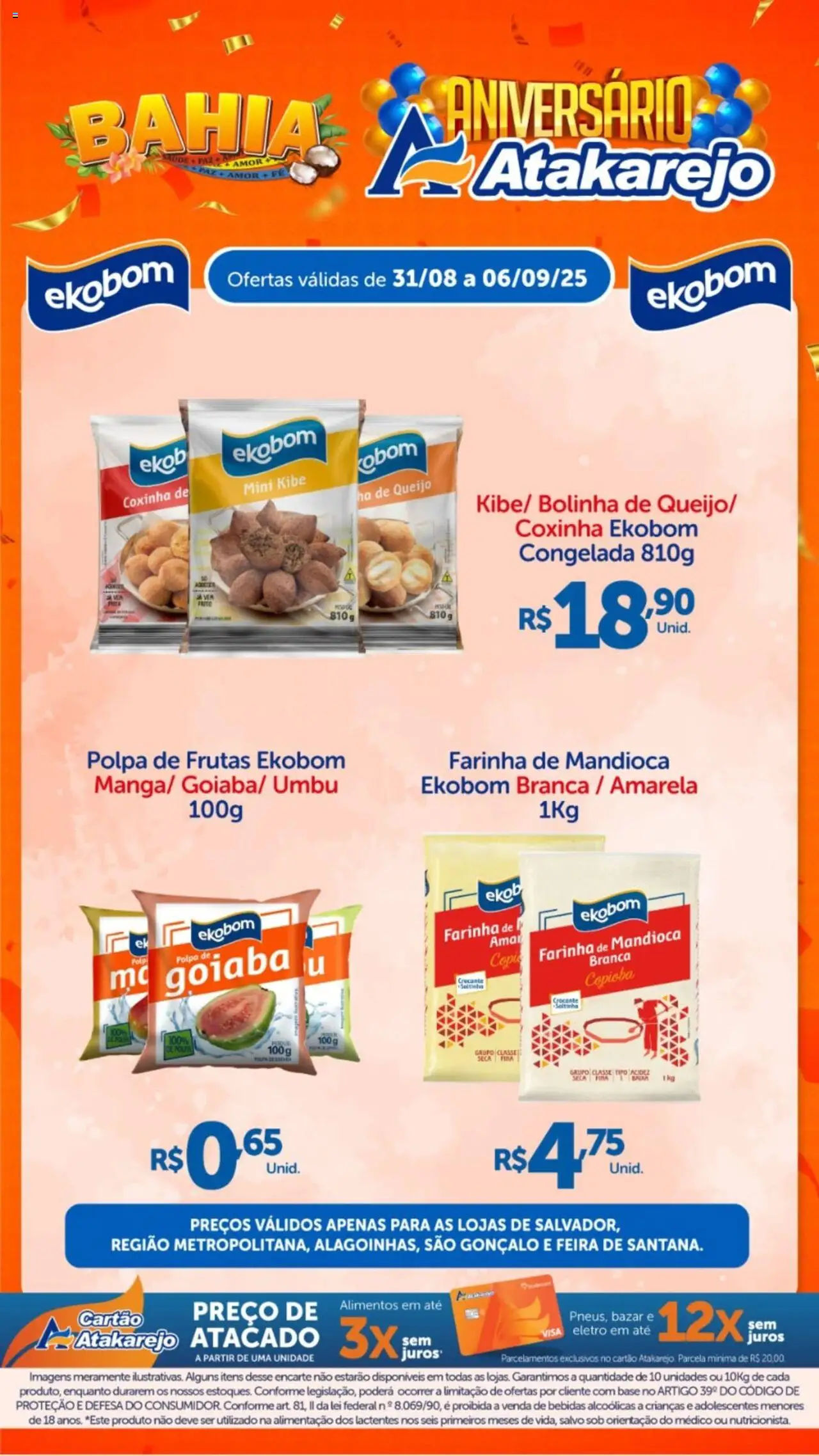 Atakarejo folheto "Encarte" válido a partir de 31/08/2025 - número de página 1