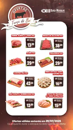 Pré-Visualização do folheto "Ofertas da semana" da loja São Roque Supermercados válido a partir de 29/07/2025