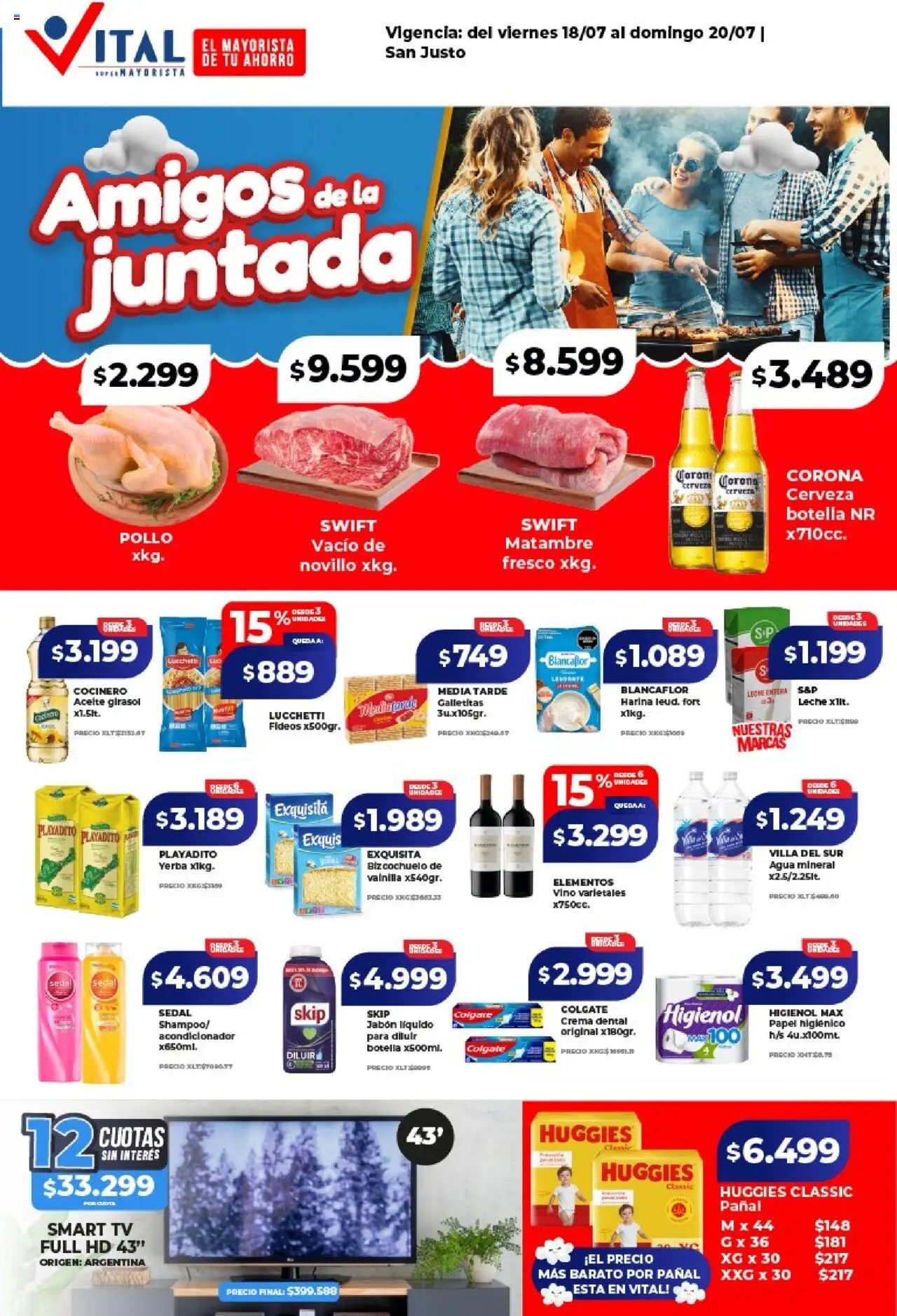 Vital Ofertas fin de semana - San Justo del 18/07/2025 >> Catálogo