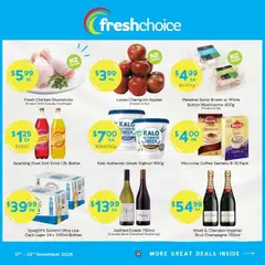 Preview of catalogue Catalogue from shop FreshChoice valid 17 Nov 2025