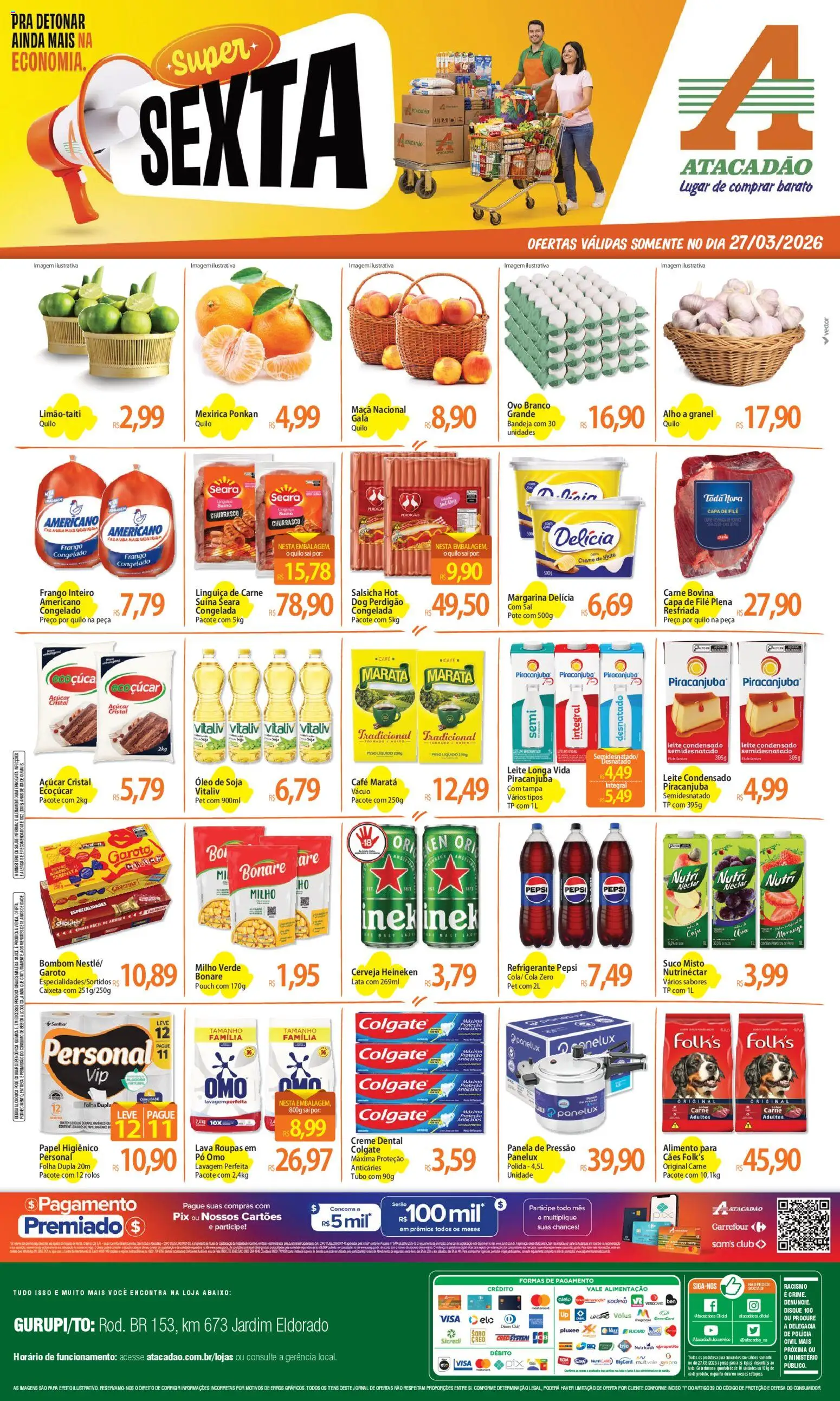 Pré-Visualização do folheto "Atacadão ofertas - TO" da loja Atacadão válido a partir de 27/03/2026