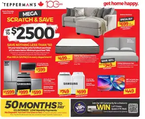 Un aperçu du dépliant Weekly flyer / circulaire du magasin Tepperman's est valide à partir 18 sept. 2025
