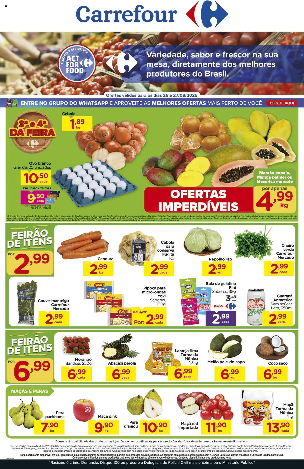 Carrefour folheto "Ofertas Feira" válido a partir de 26/08/2025 - número de página 1