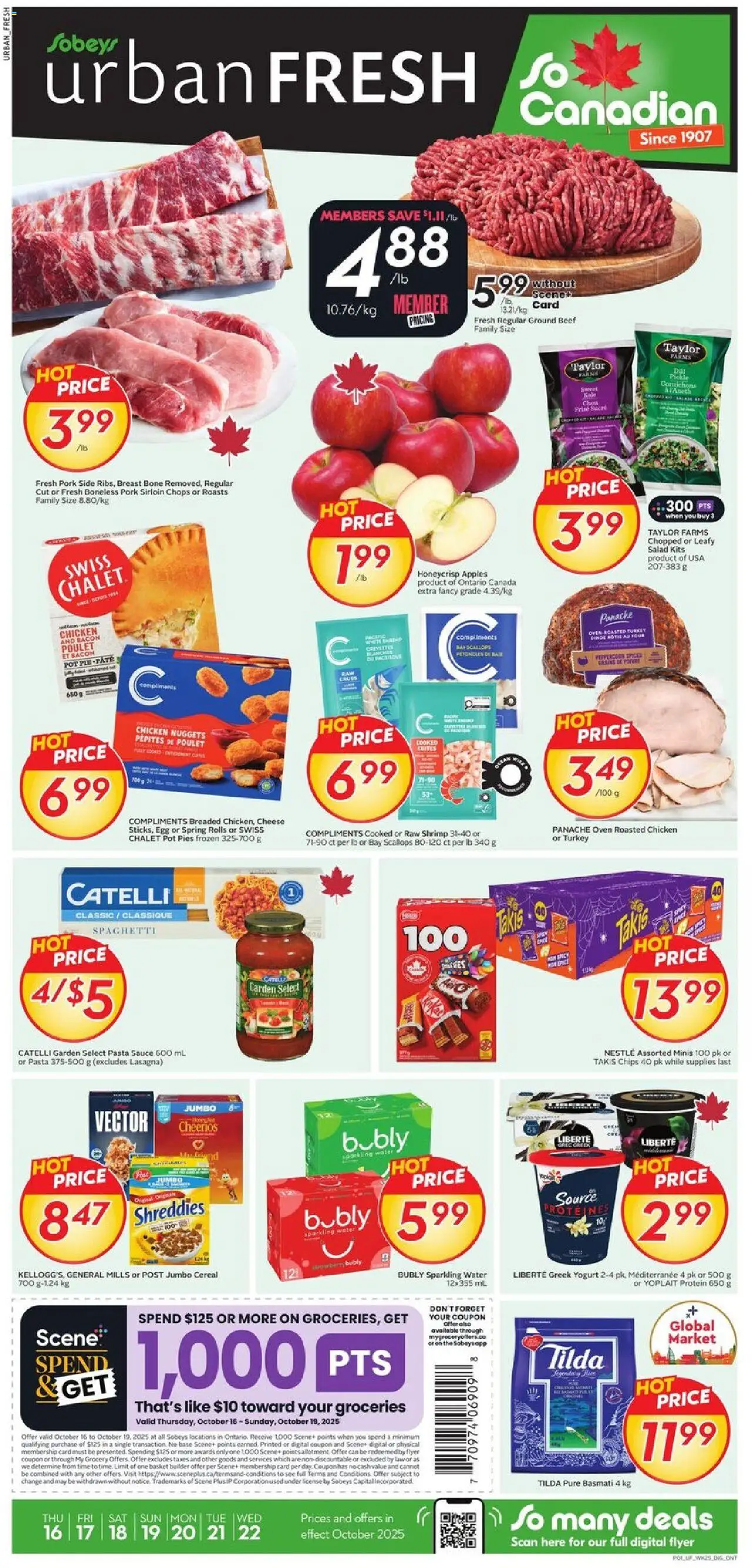Sobeys flyer valid from Oct 16, 2025 - page number 1