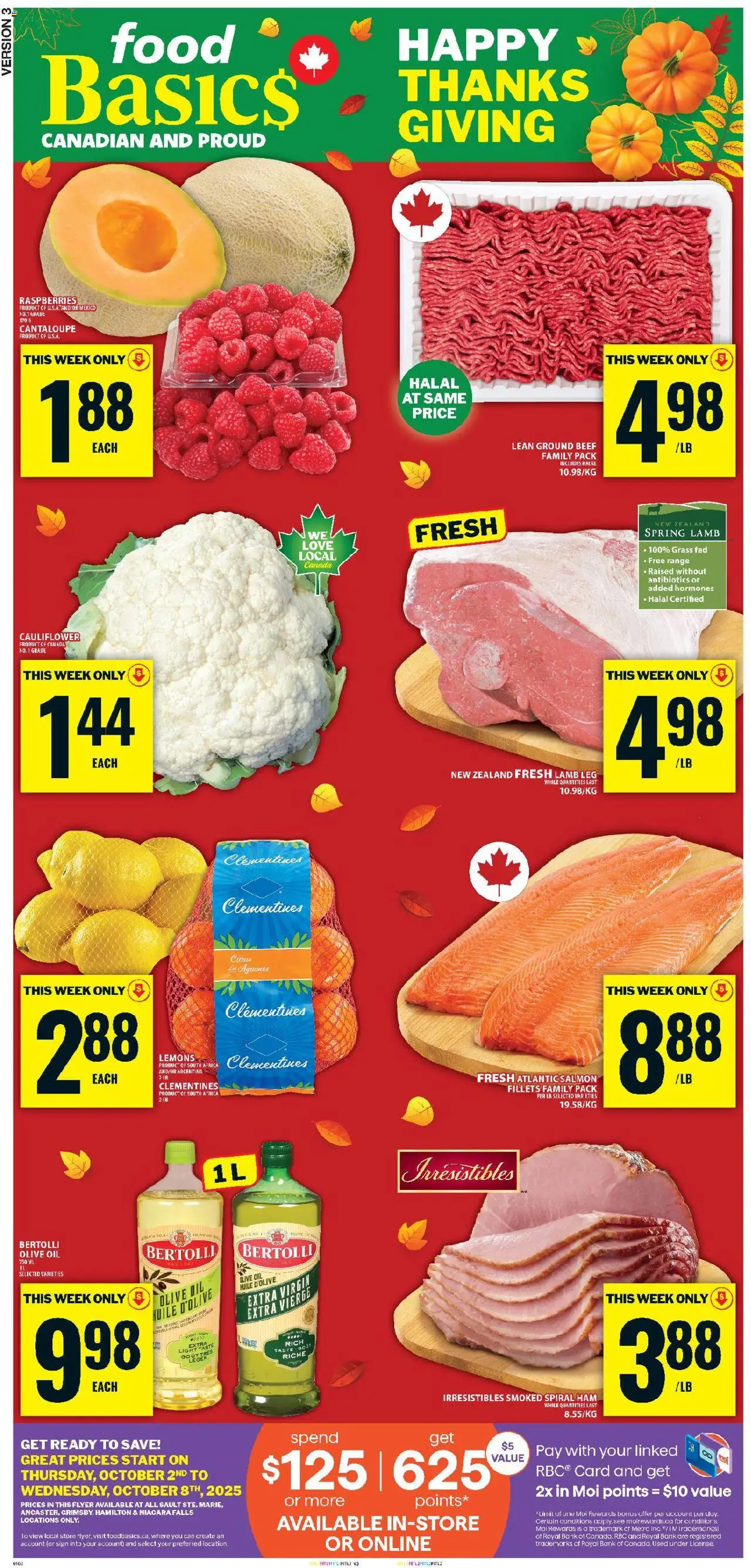 Food Basics flyer valid from Oct 02, 2025 - page number 1