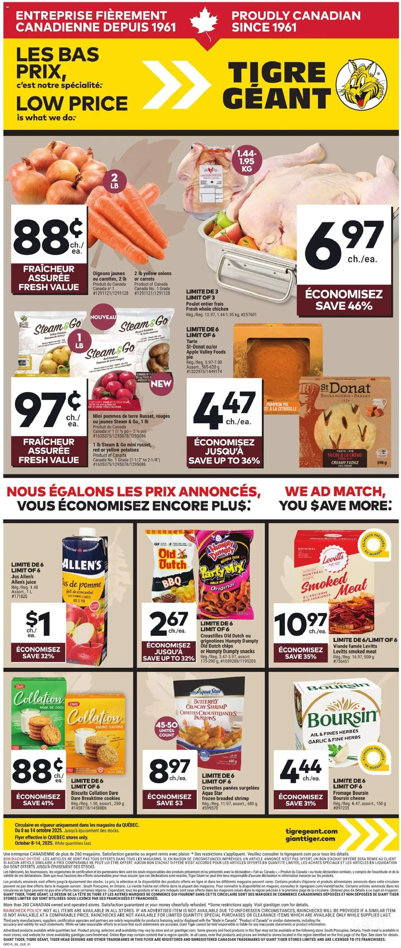 Giant Tiger flyer valid from Oct 08, 2025 - page number 1