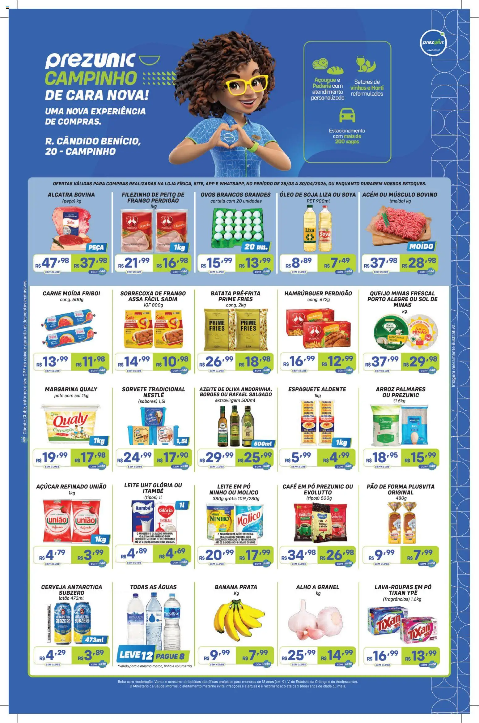 Pré-Visualização do folheto "Prezunic ofertas Campinho" da loja Prezunic válido a partir de 25/03/2026