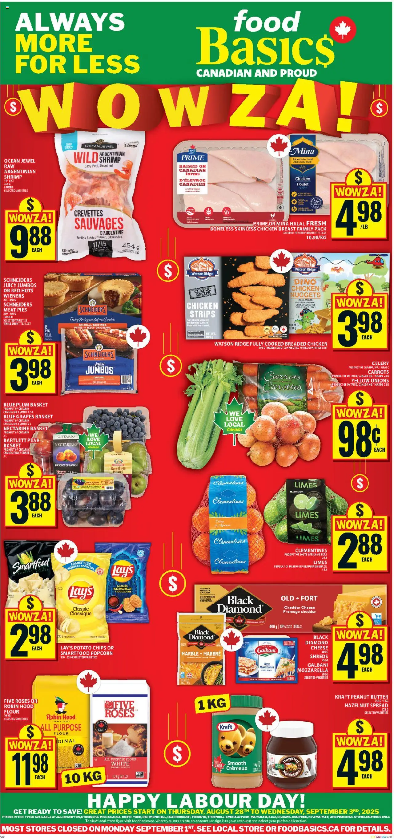 Food Basics flyer valid from Aug 28, 2025 - page number 1