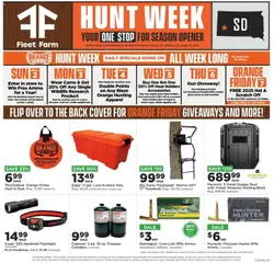 Ad Preview of Mills Fleet Farm Hunt Week Rapid City from 10/30/2025