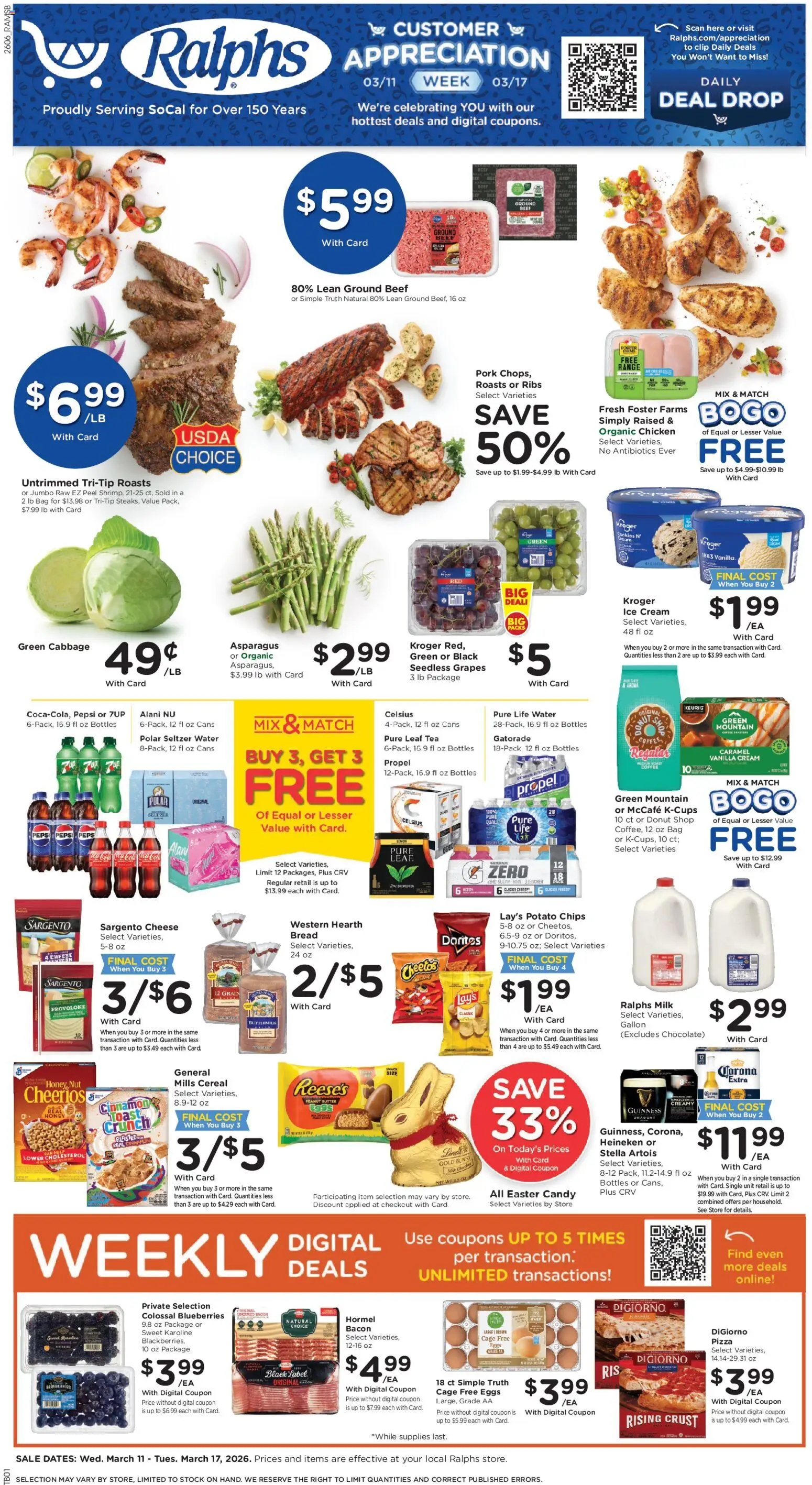 Ad Preview of Ralphs Ralphs Weekly Ad from 03/11/2026