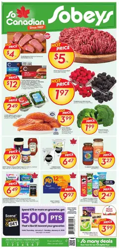 Preview of leaflet Weekly flyer / circulaire from shop Sobeys is valid from Jan 01, 2026