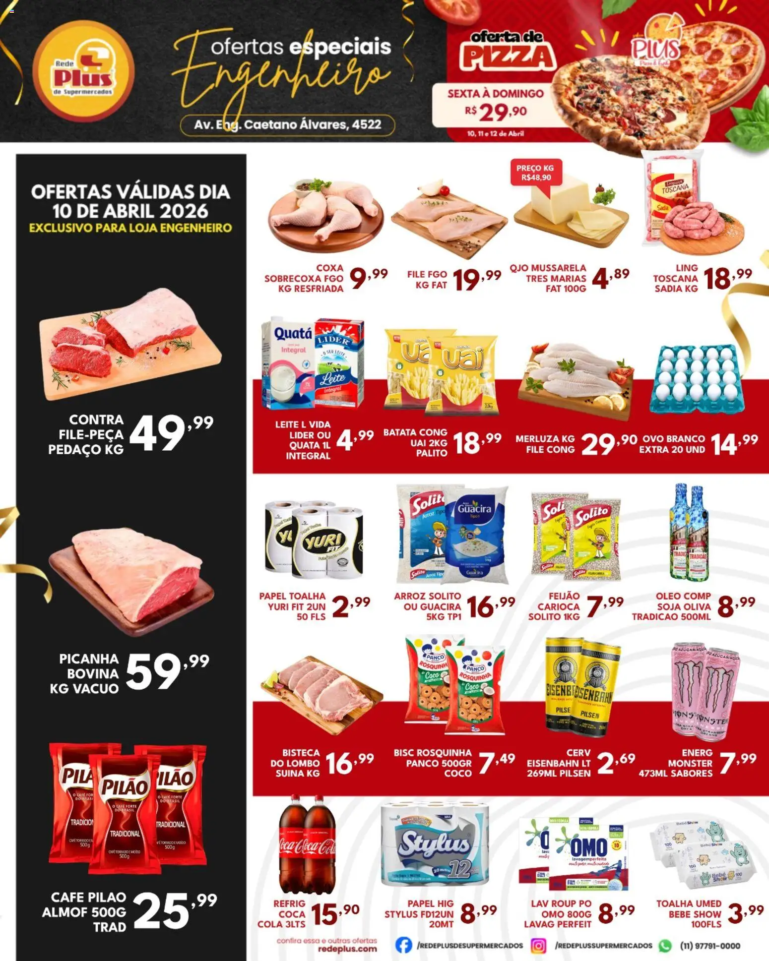 Pré-Visualização do folheto "Rede Plus Supermercados - Ofertas da semana" da loja Rede Plus Supermercados válido a partir de 10/04/2026