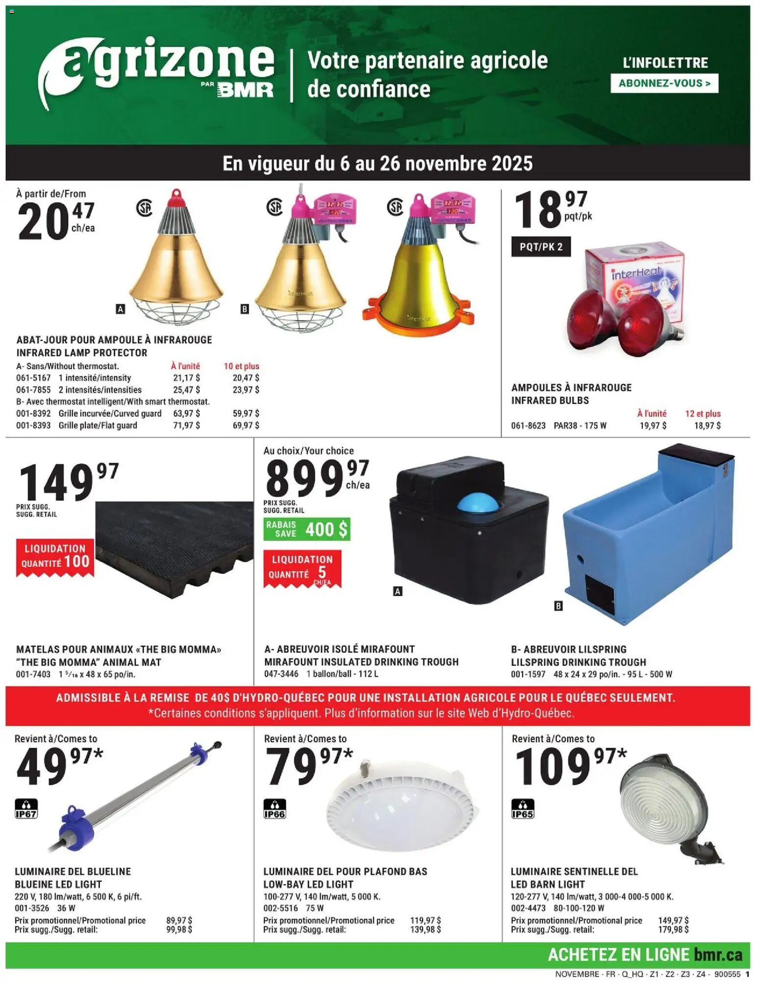 Preview of leaflet Circulaire - Agrizone from shop BMR is valid from Nov 06, 2025